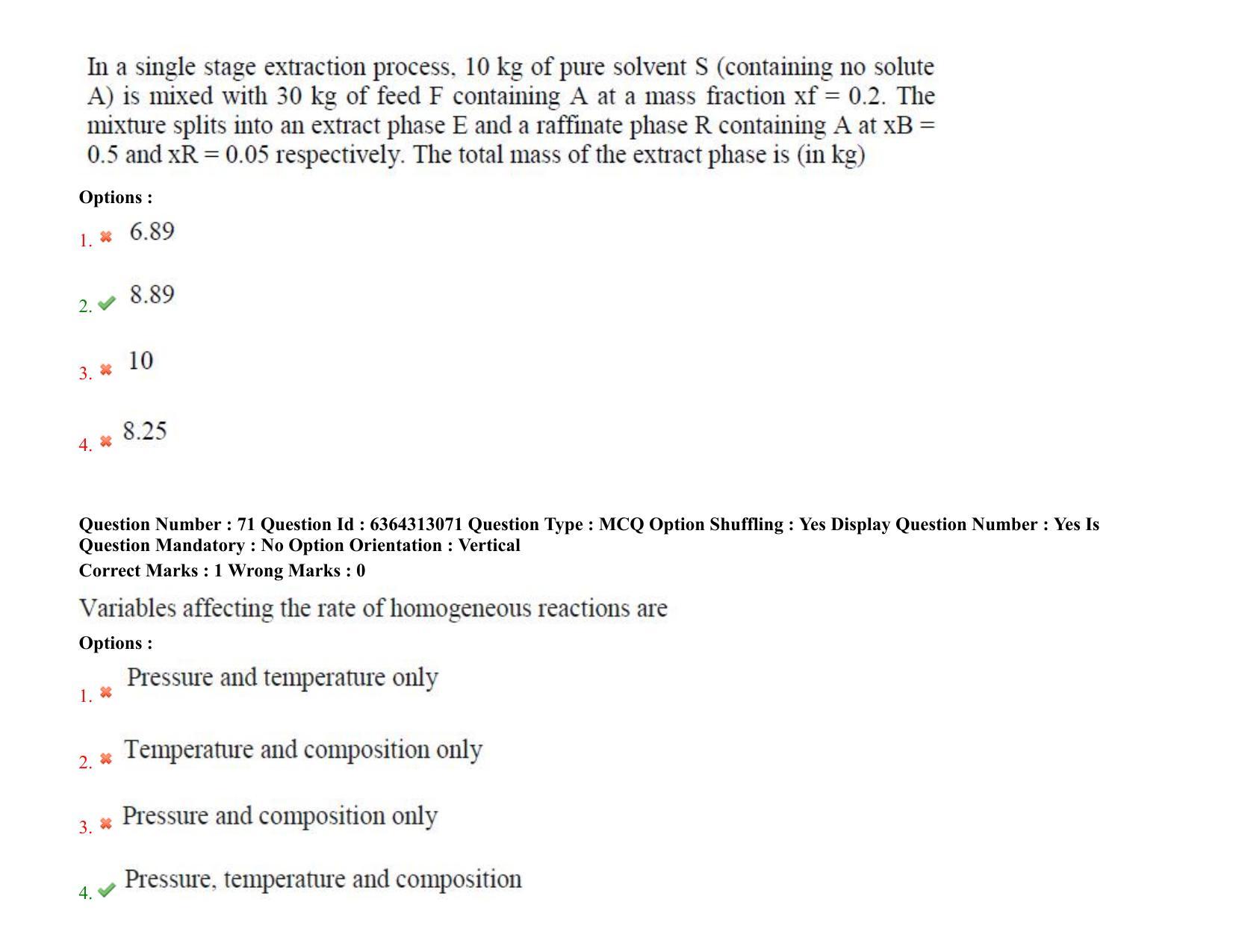 TS PGECET 2021: (CH) Chemical Engineering Question Papers - Page 45