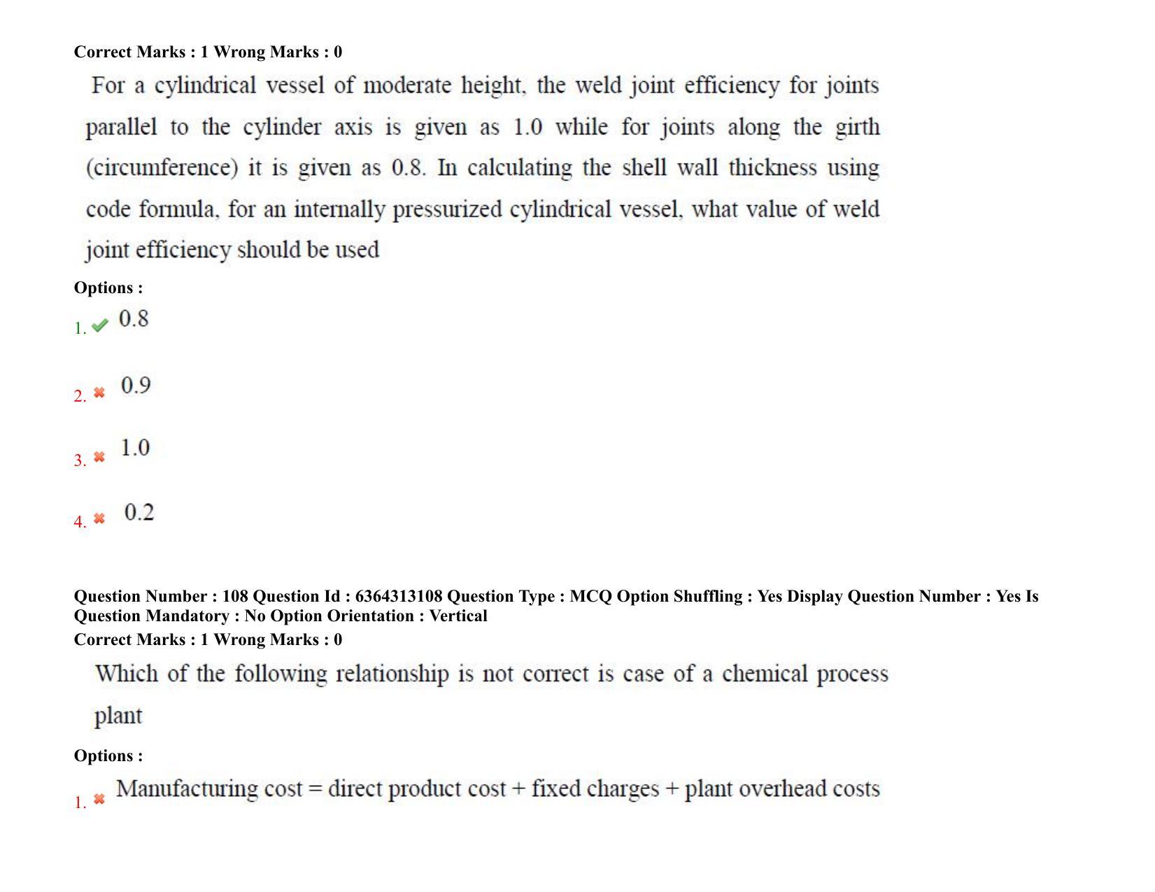 TS PGECET 2021: (CH) Chemical Engineering Question Papers - Page 66