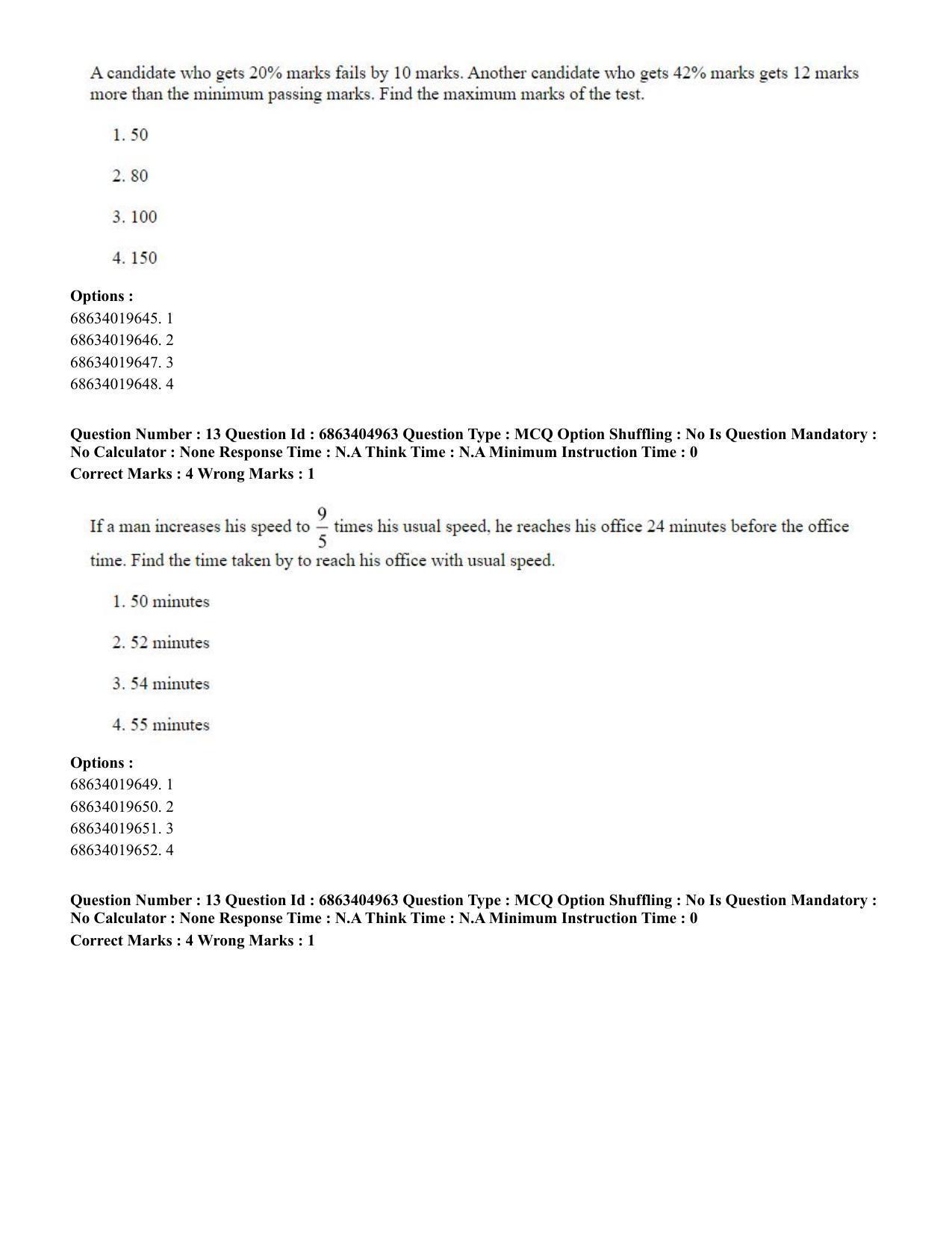 CUET PG 2023: COQP19 – Public Health (Eng.) - Shift 1 (5-06-2023) Question Paper - Page 13