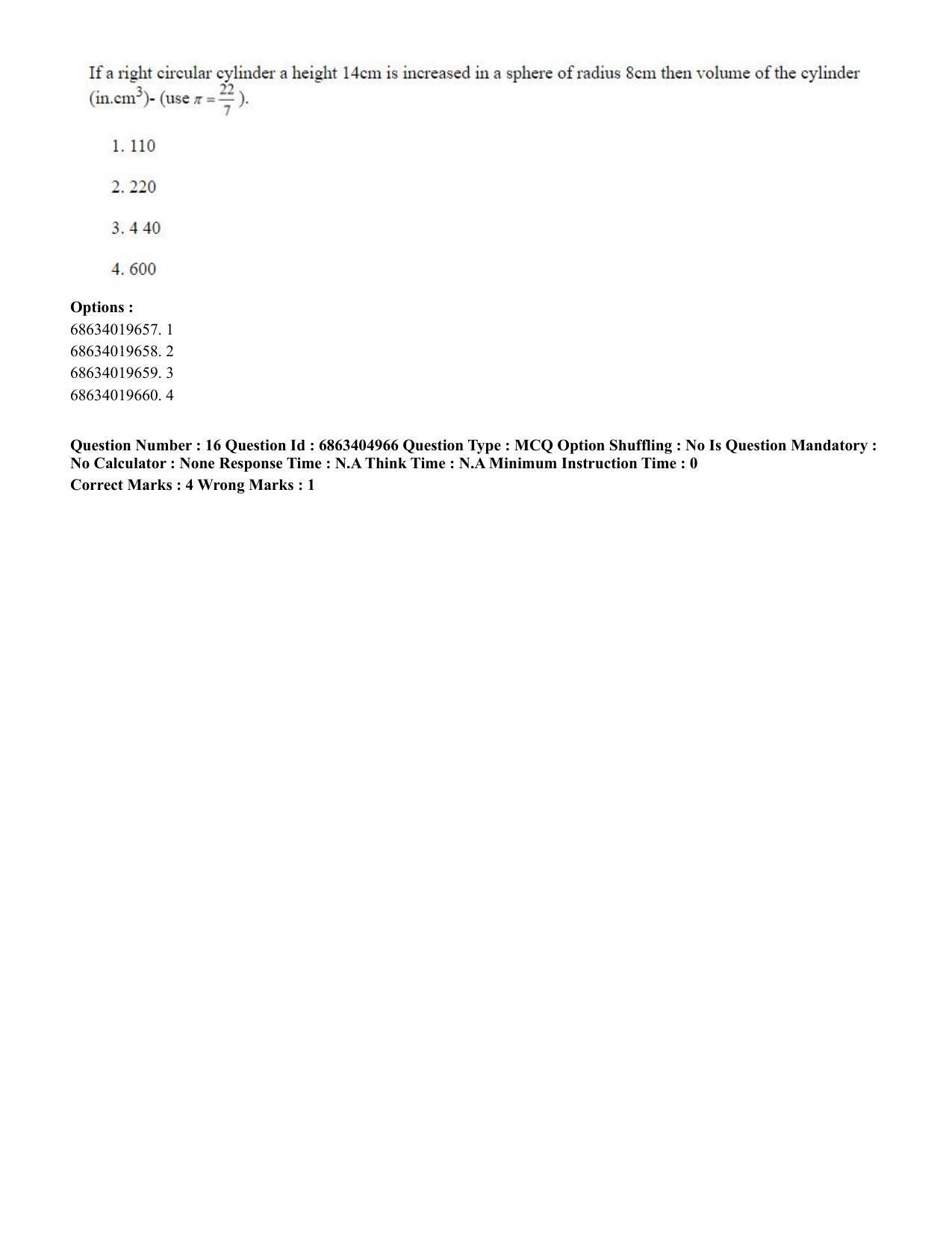 CUET PG 2023: COQP19 – Public Health (Eng.) - Shift 1 (5-06-2023) Question Paper - Page 16