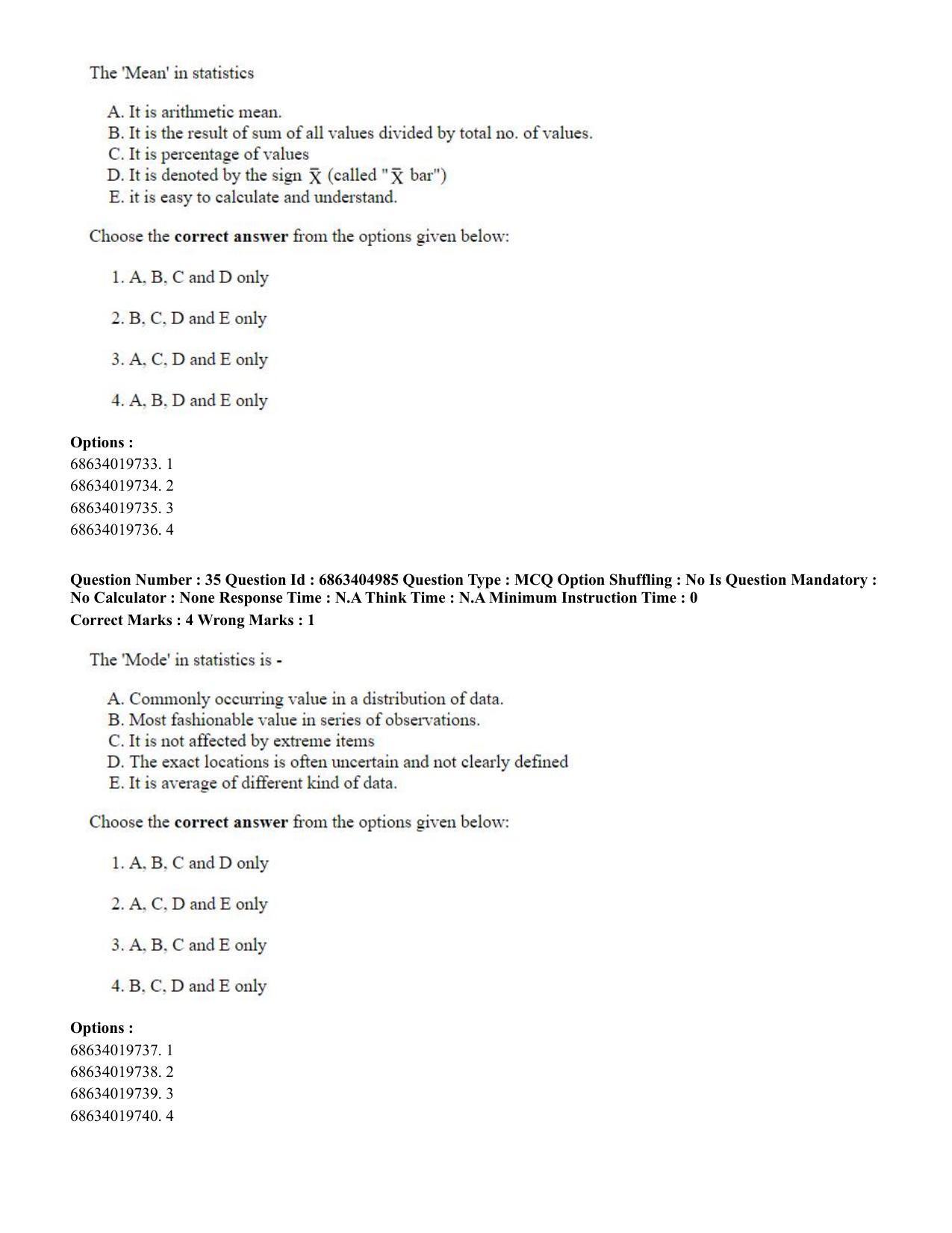 CUET PG 2023: COQP19 – Public Health (Eng.) - Shift 1 (5-06-2023) Question Paper - Page 35