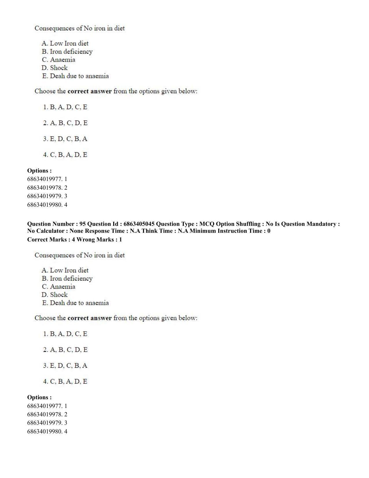 CUET PG 2023: COQP19 – Public Health (Eng.) - Shift 1 (5-06-2023) Question Paper - Page 91