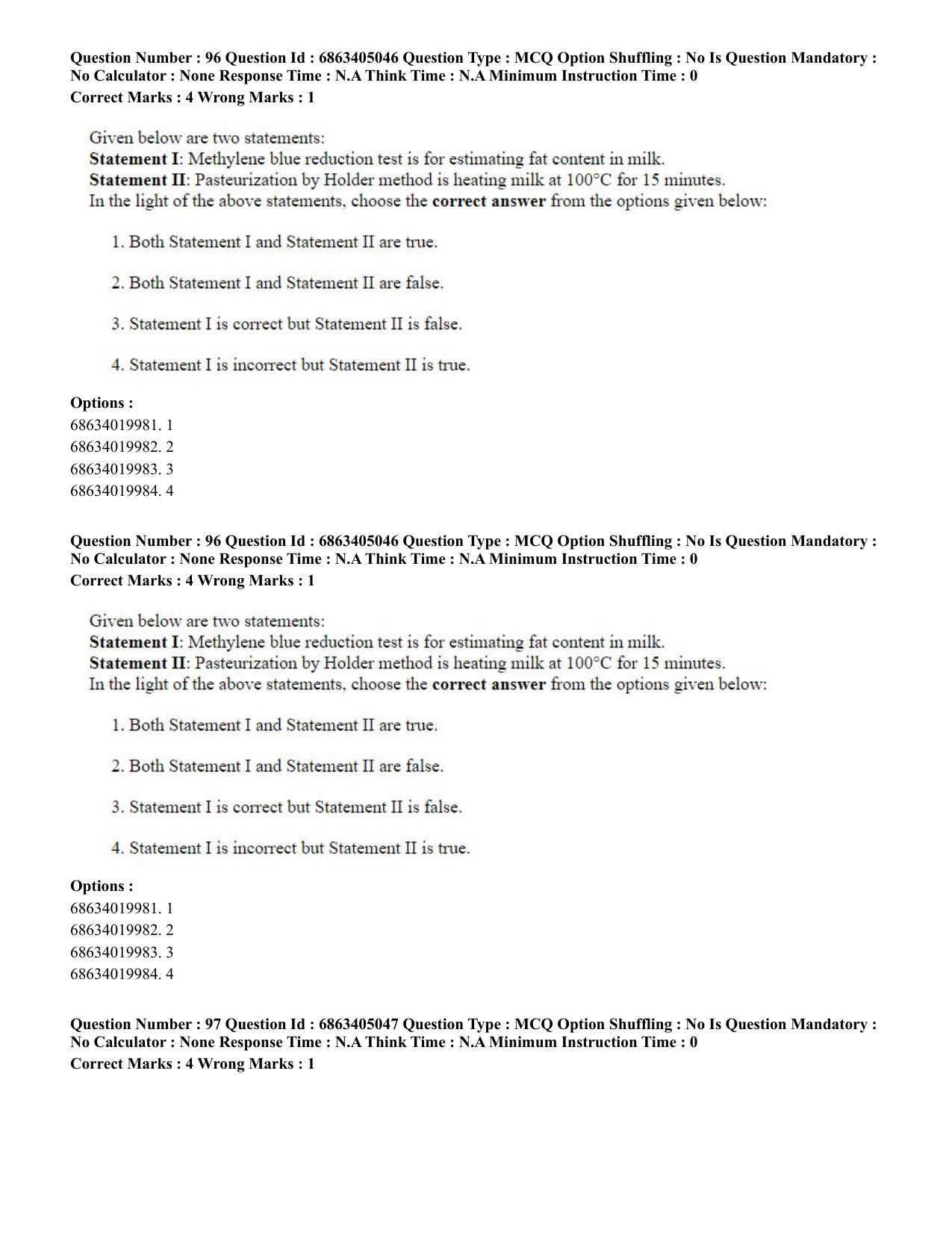 CUET PG 2023: COQP19 – Public Health (Eng.) - Shift 1 (5-06-2023) Question Paper - Page 92