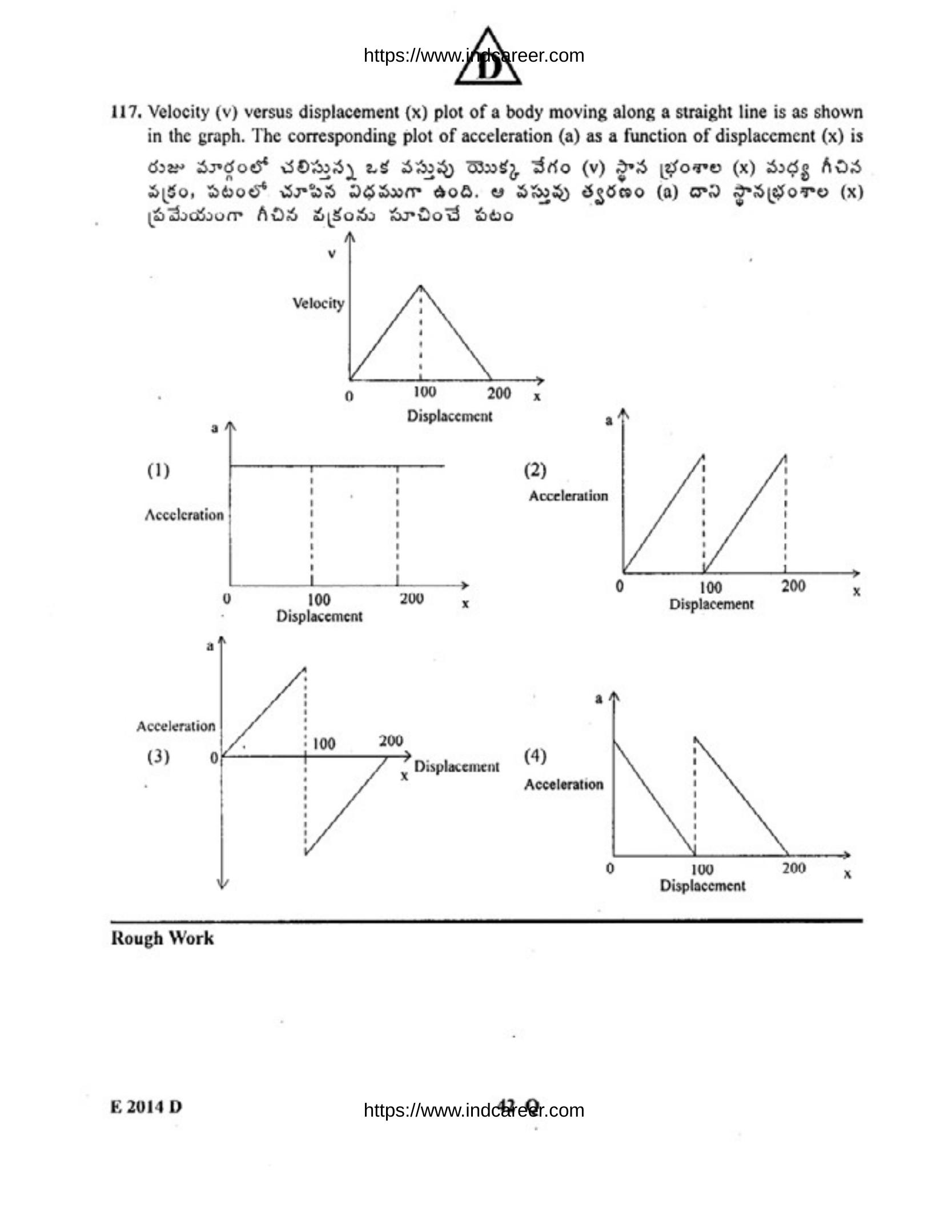 TS EAMCET 2014 Question Paper - Page 43