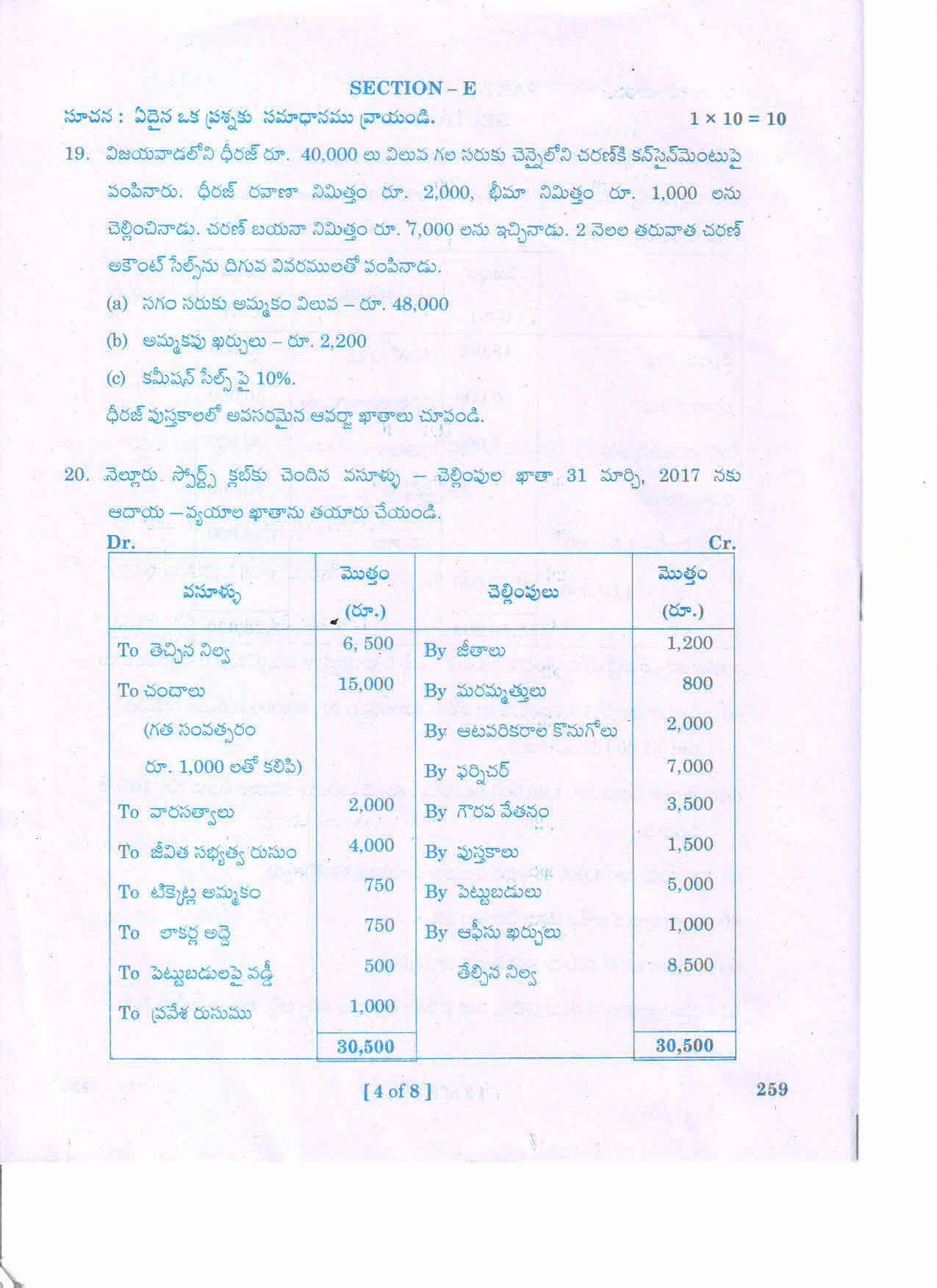 AP 2nd Year General Question Paper March - 2020 - COMMERCE-II (TM) - Page 4