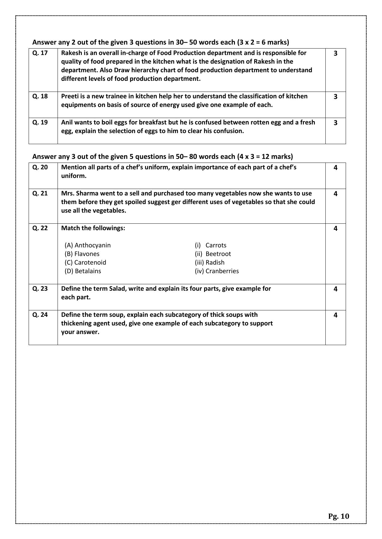 CBSE Class 11: Food Production 2024 Sample Paper - Page 10