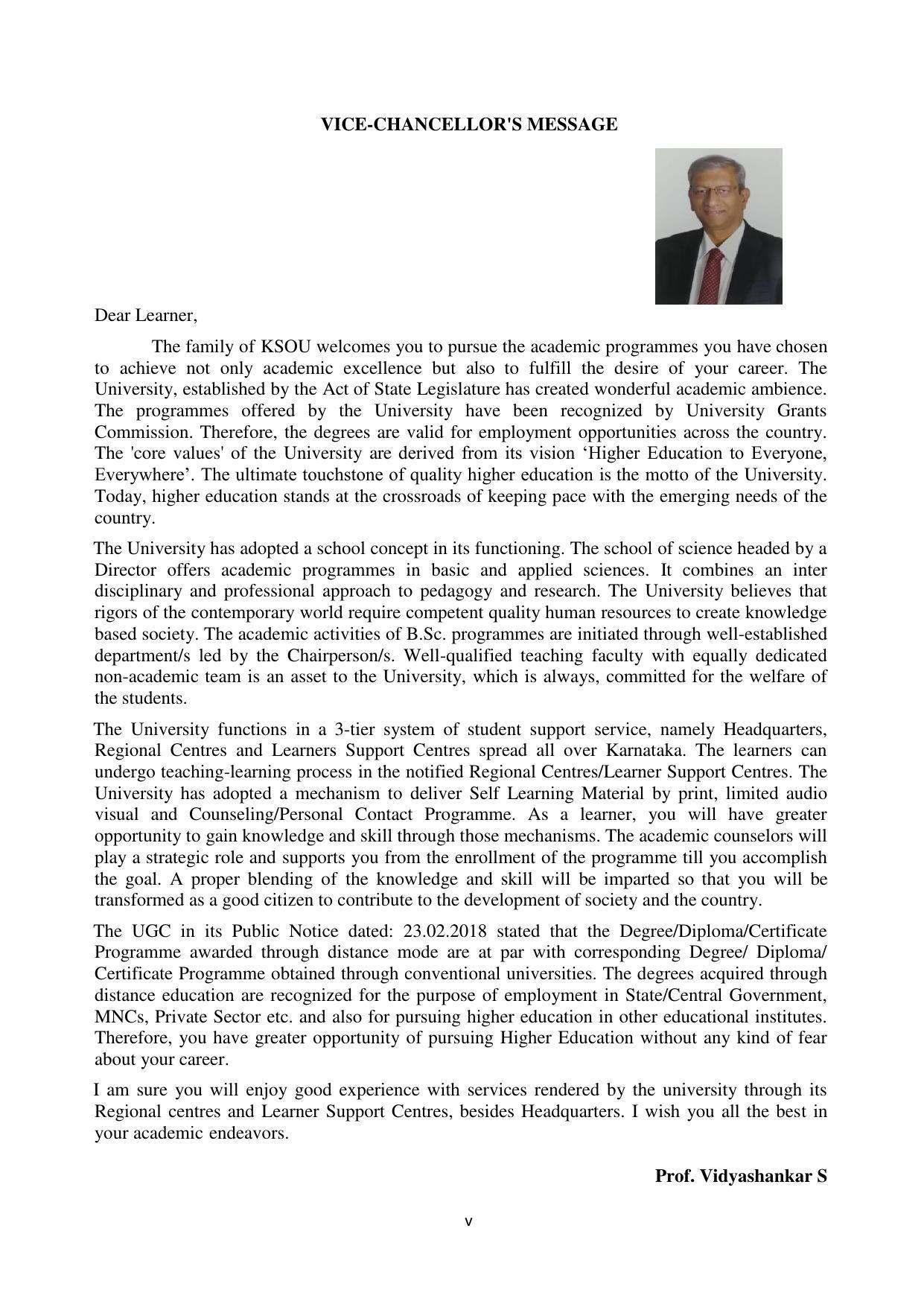 Mysore University, Mysore B.Sc IT Admission 2021-22 - Page 5