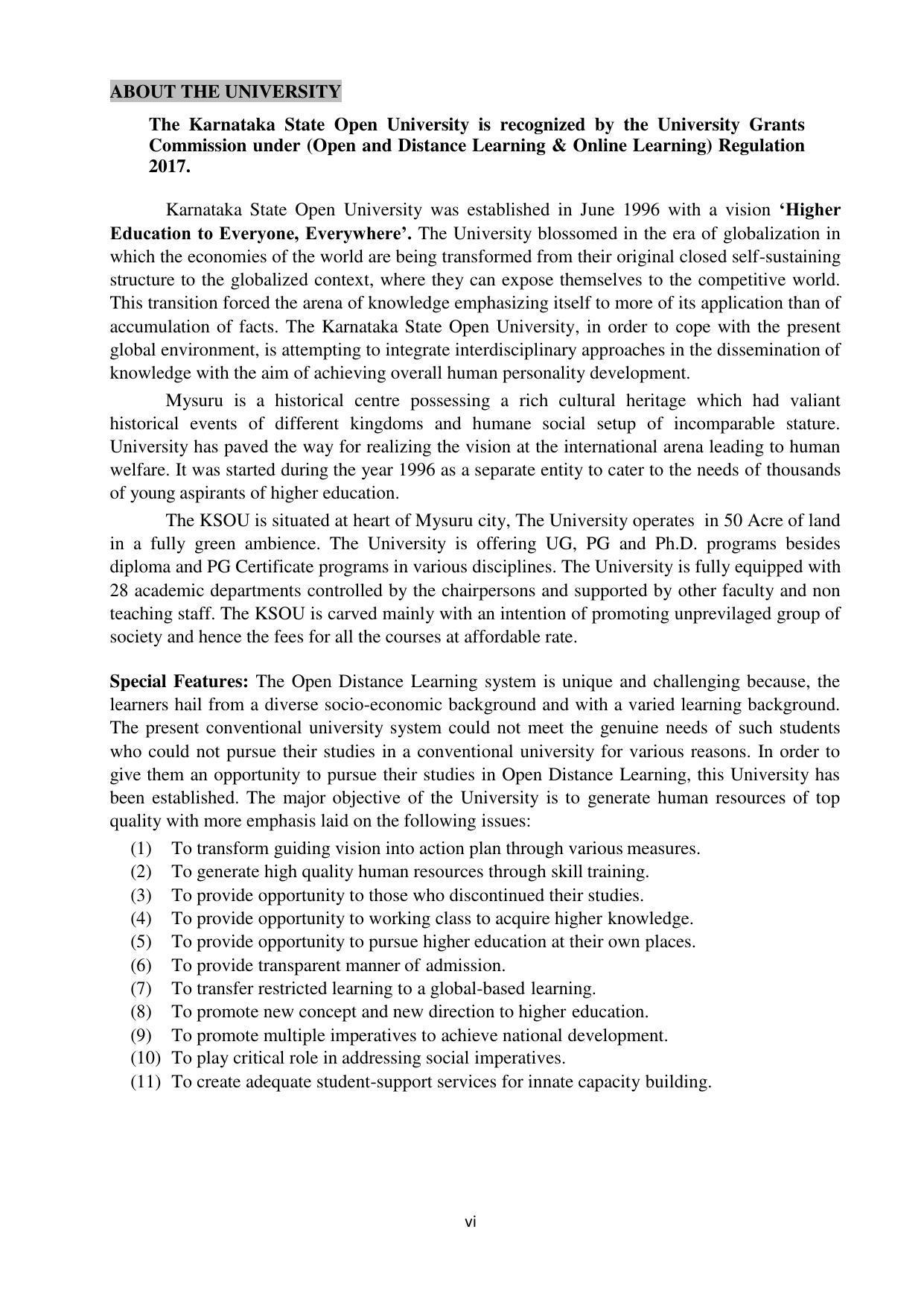 Mysore University, Mysore B.Sc IT Admission 2021-22 - Page 6