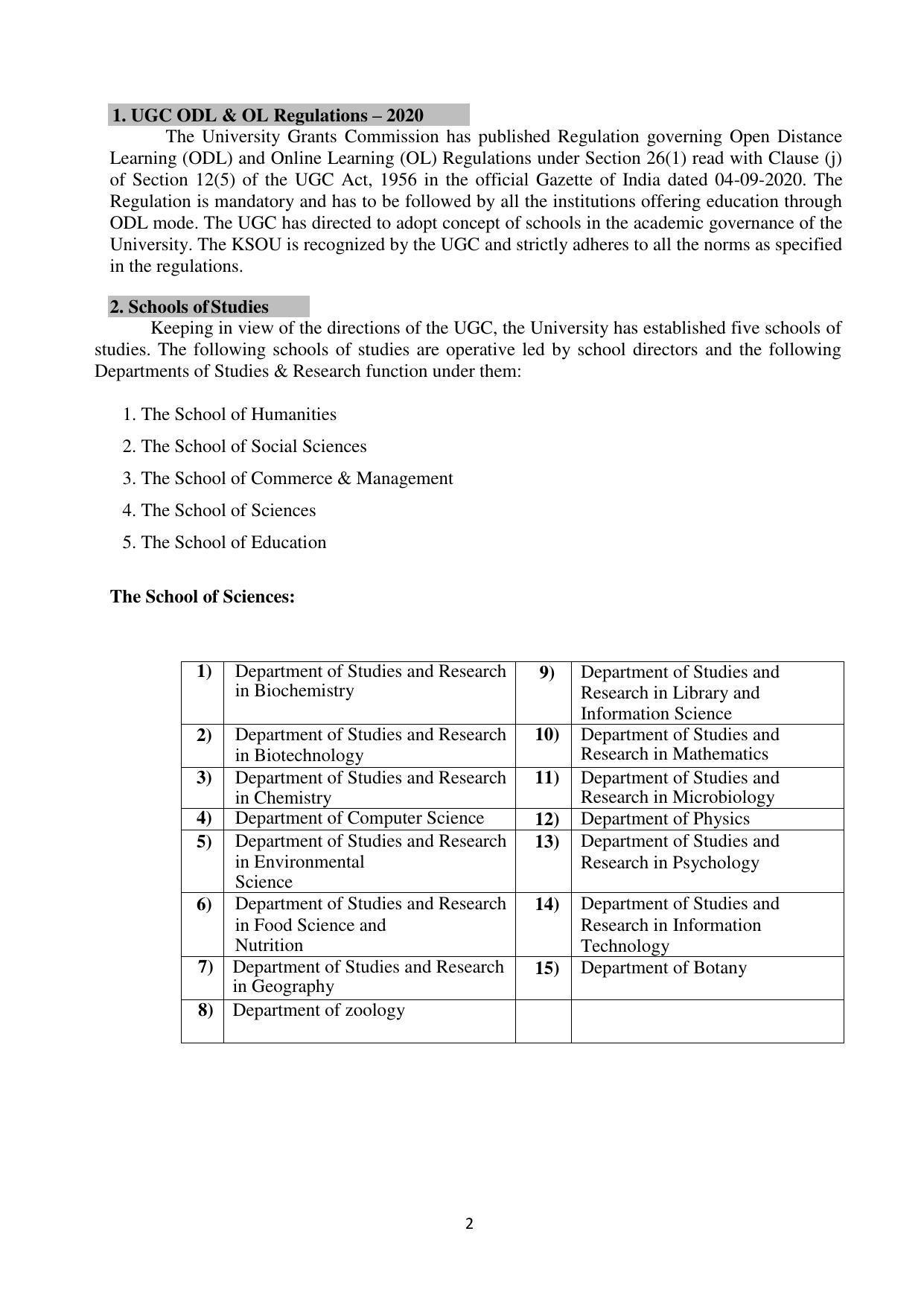 Mysore University, Mysore B.Sc IT Admission 2021-22 - Page 8