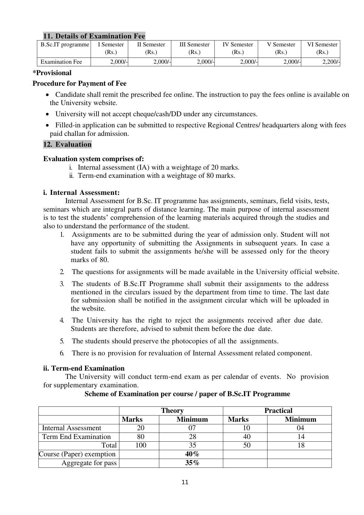 Mysore University, Mysore B.Sc IT Admission 2021-22 - Page 17