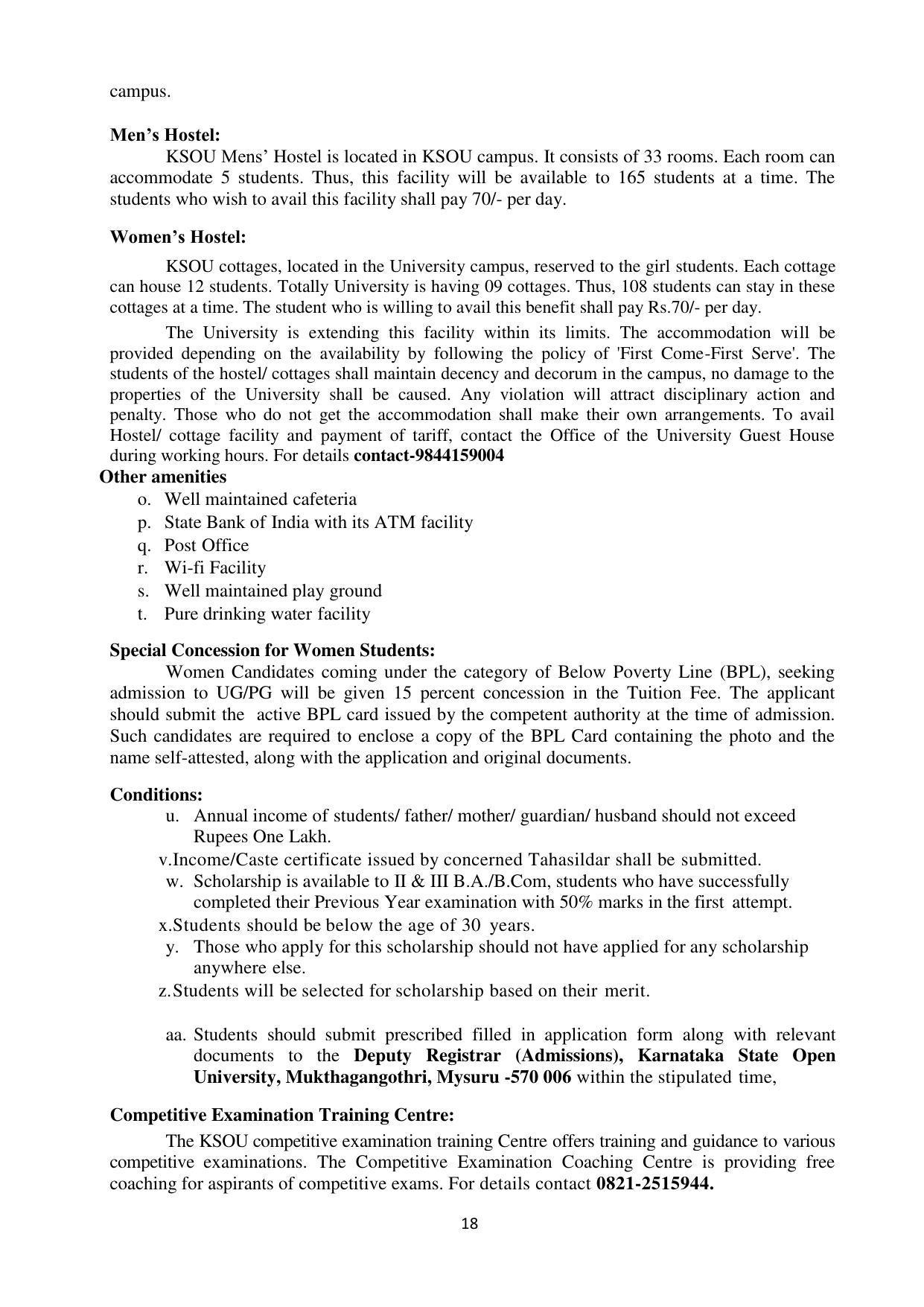 Mysore University, Mysore B.Sc IT Admission 2021-22 - Page 24