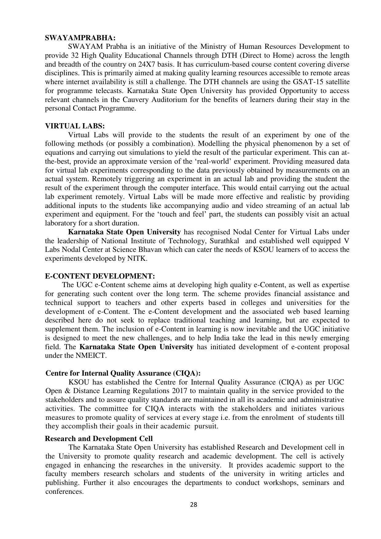Mysore University, Mysore B.Sc IT Admission 2021-22 - Page 34