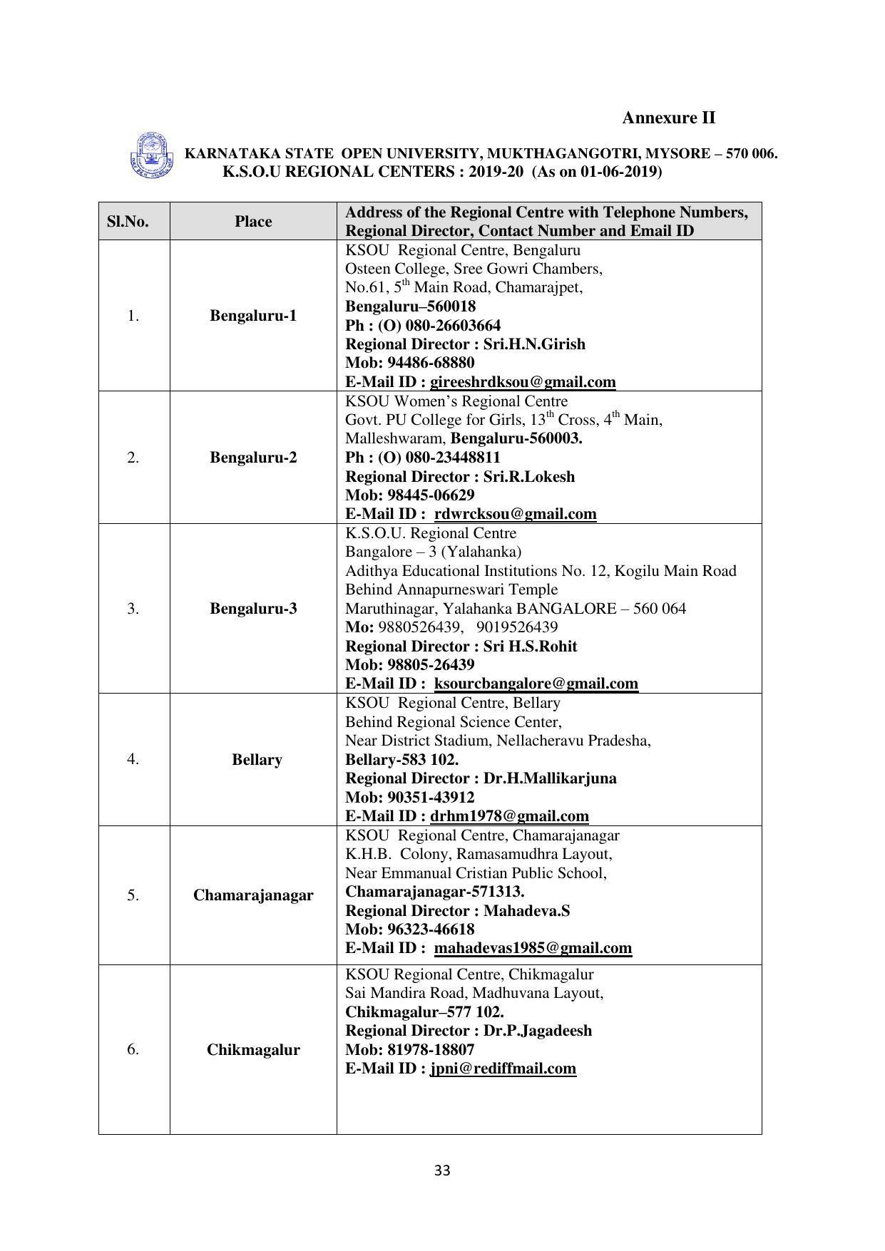 Mysore University, Mysore B.Sc IT Admission 2021-22 - Page 39
