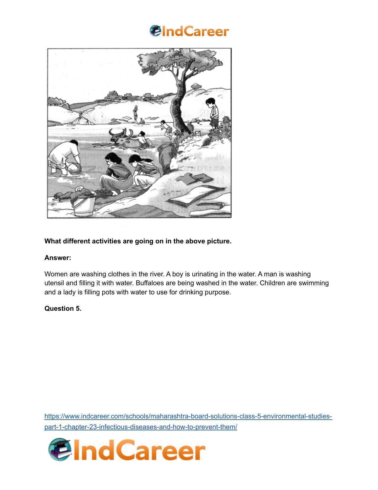 Maharashtra Board Solutions Class 5-Environmental Studies (Part 1): Chapter 23- Infectious Diseases and how to Prevent them - Page 22