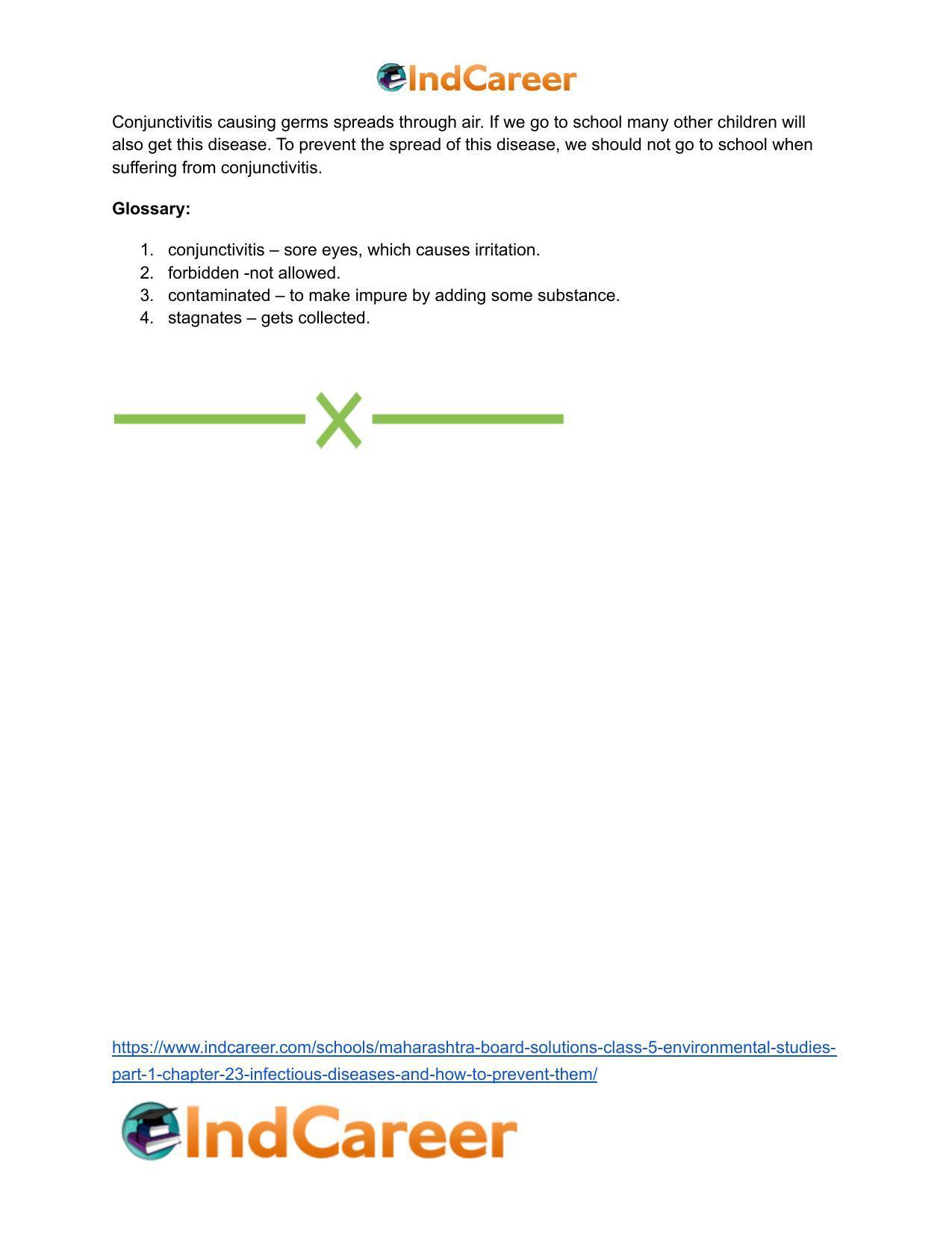 Maharashtra Board Solutions Class 5-Environmental Studies (Part 1): Chapter 23- Infectious Diseases and how to Prevent them - Page 24