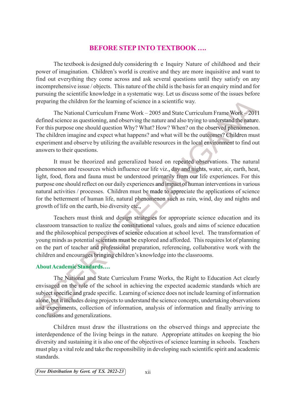TS SCERT Class 6 General Science Part 2 (Telugu Medium) Text Book - Page 14