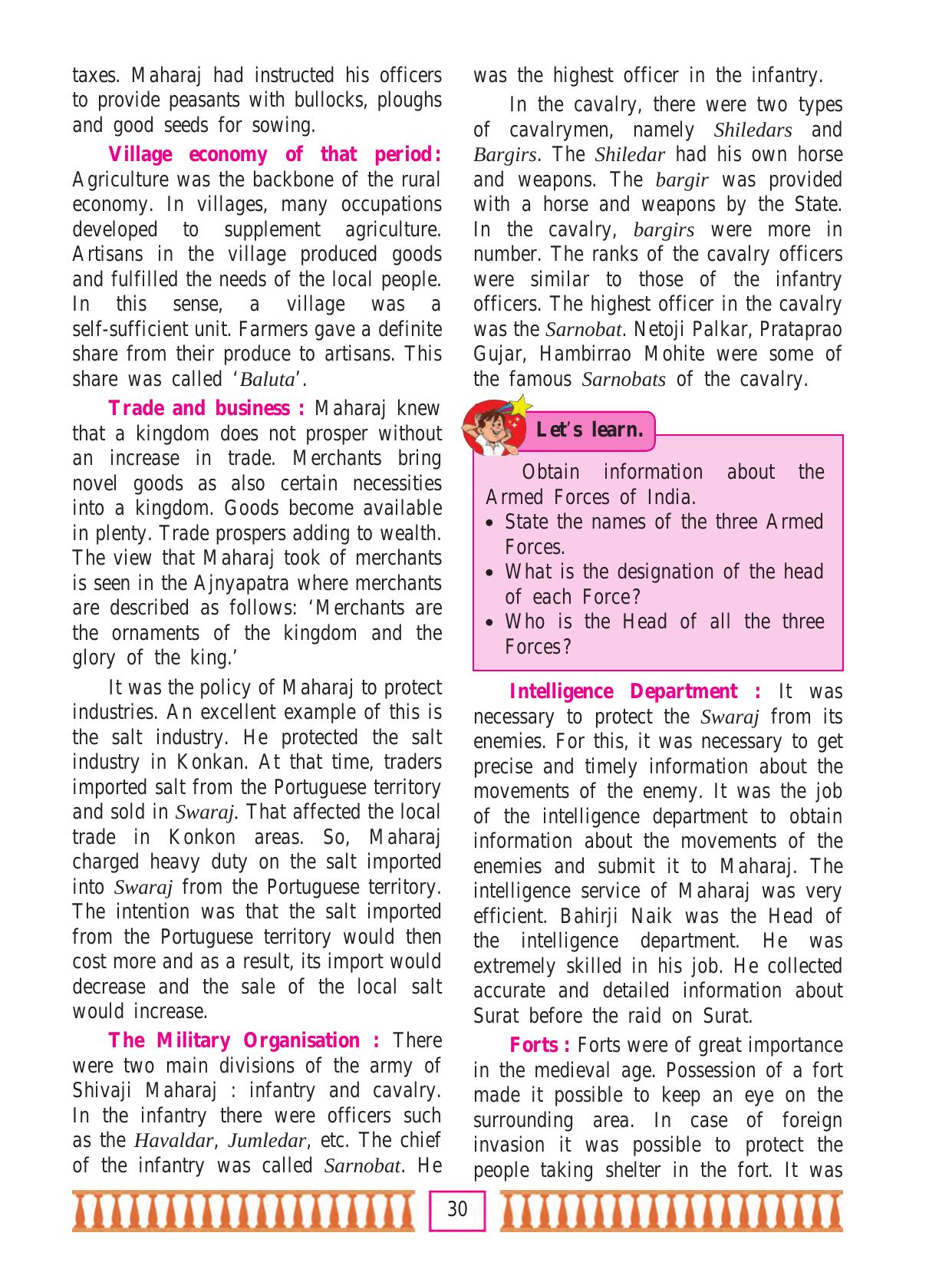 Maharashtra Board Class 7 History & Civics Textbook - Page 40
