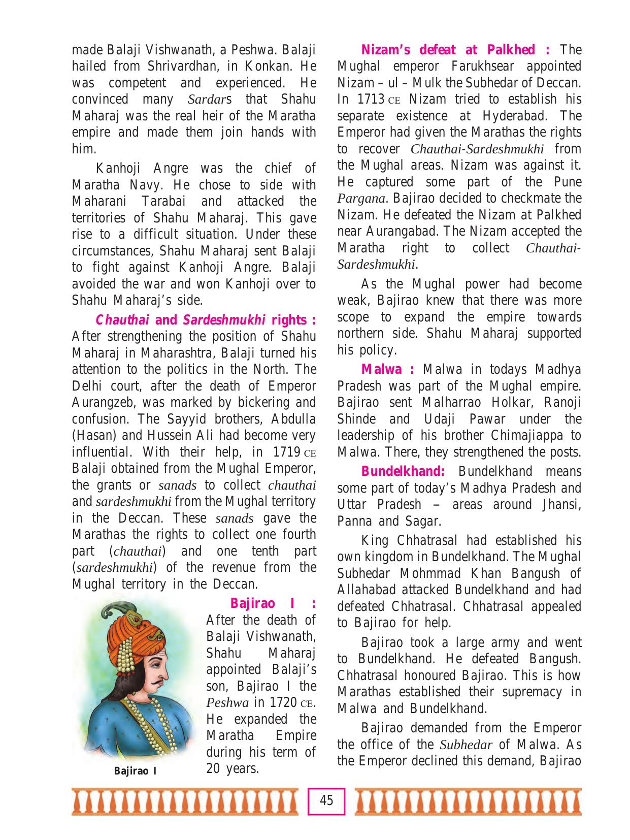 Maharashtra Board Class 7 History & Civics Textbook - Page 55