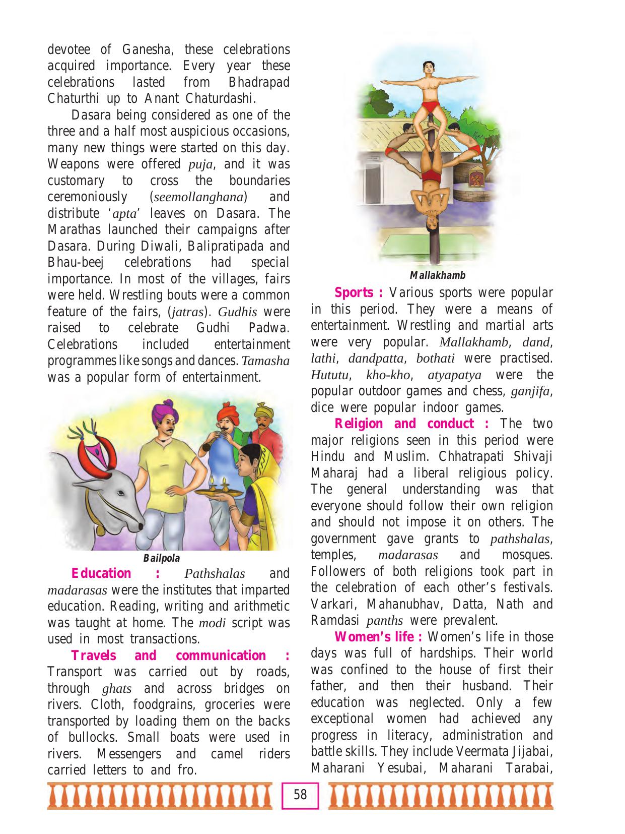 Maharashtra Board Class 7 History & Civics Textbook - Page 68
