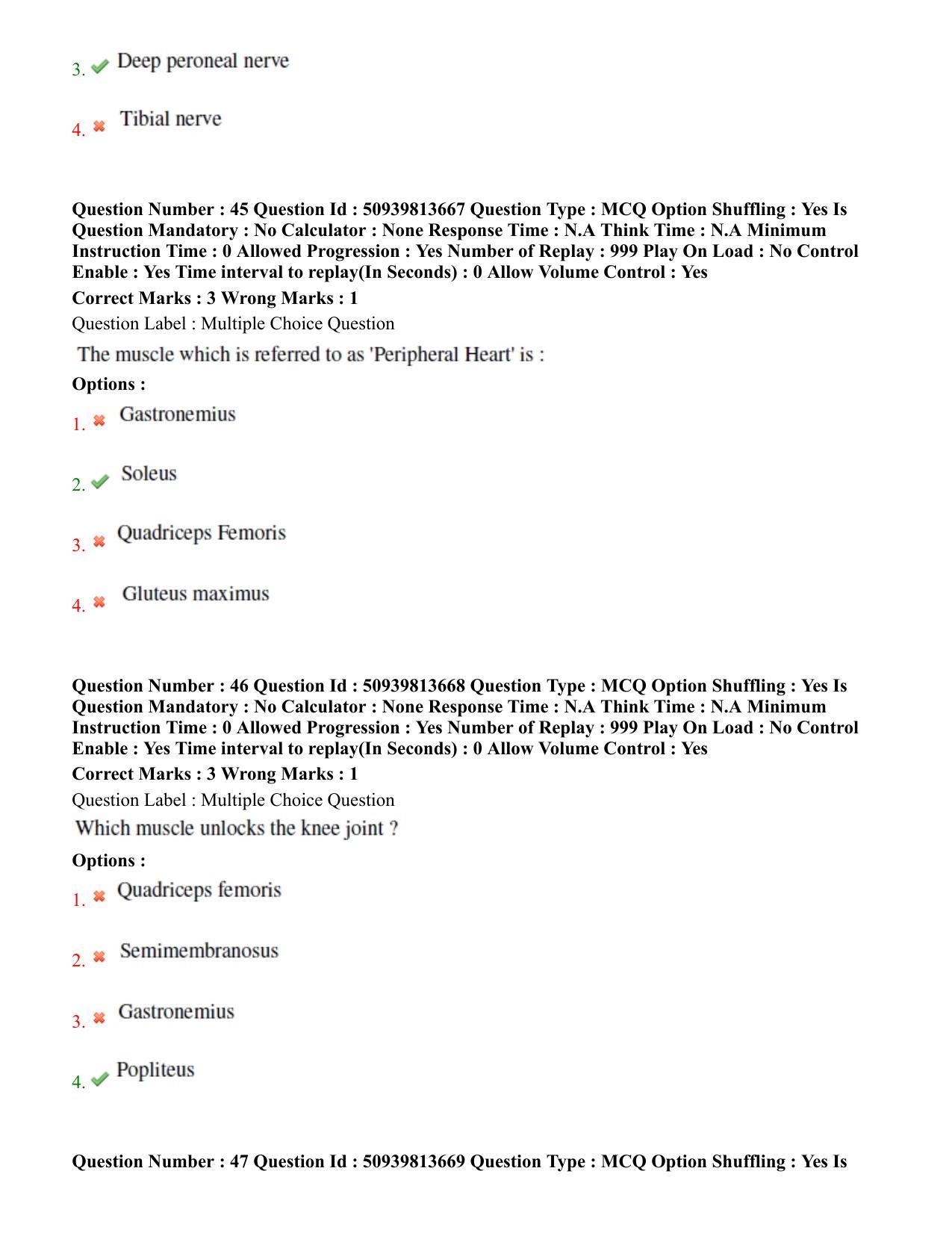 BHU RET Anatomy 2020 Question Paper - Page 30