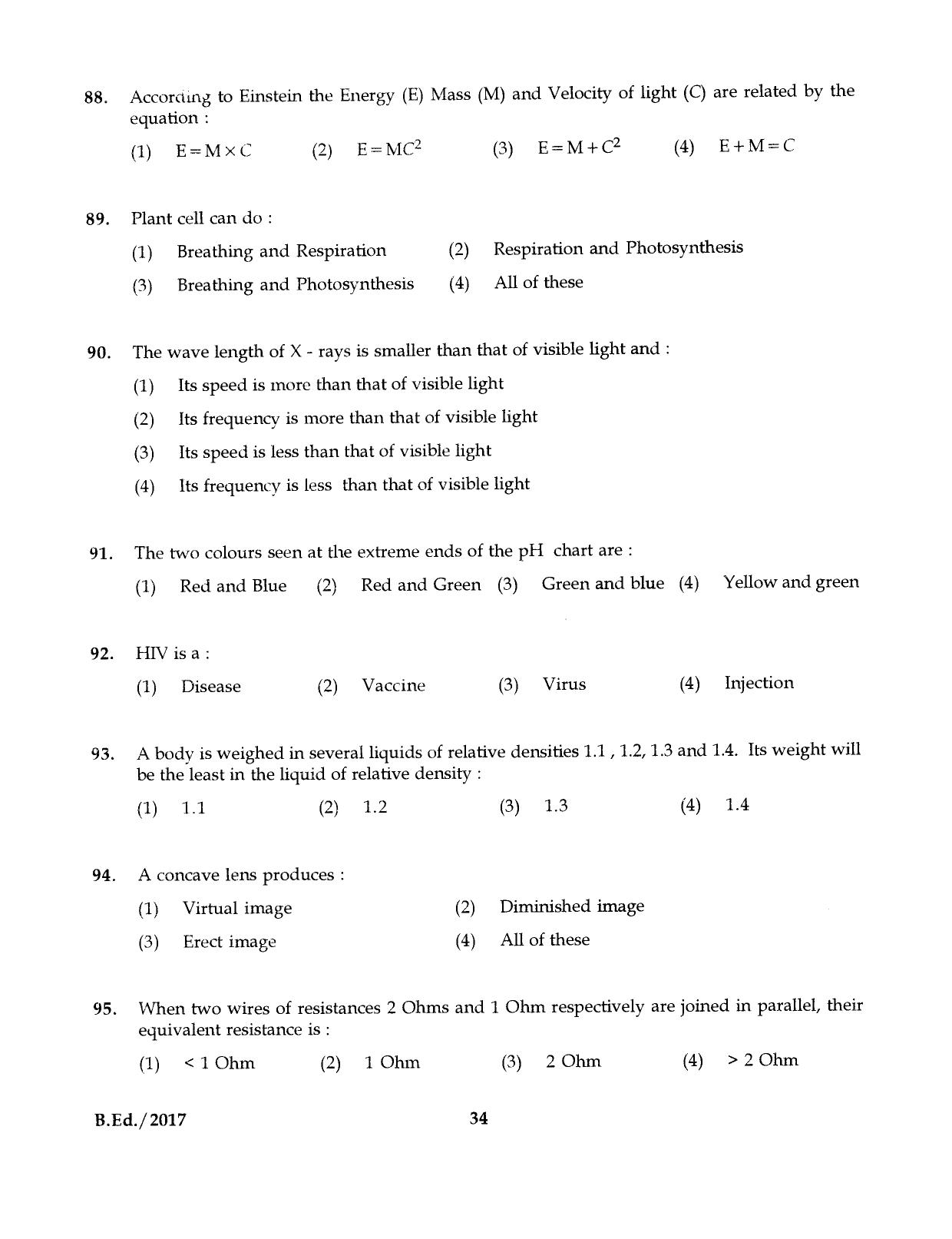IGNOU B.Ed 2017 Question Paper - Page 34