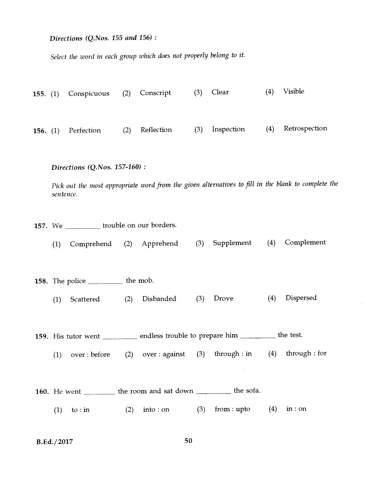 IGNOU B.Ed 2017 Question Paper - Page 49