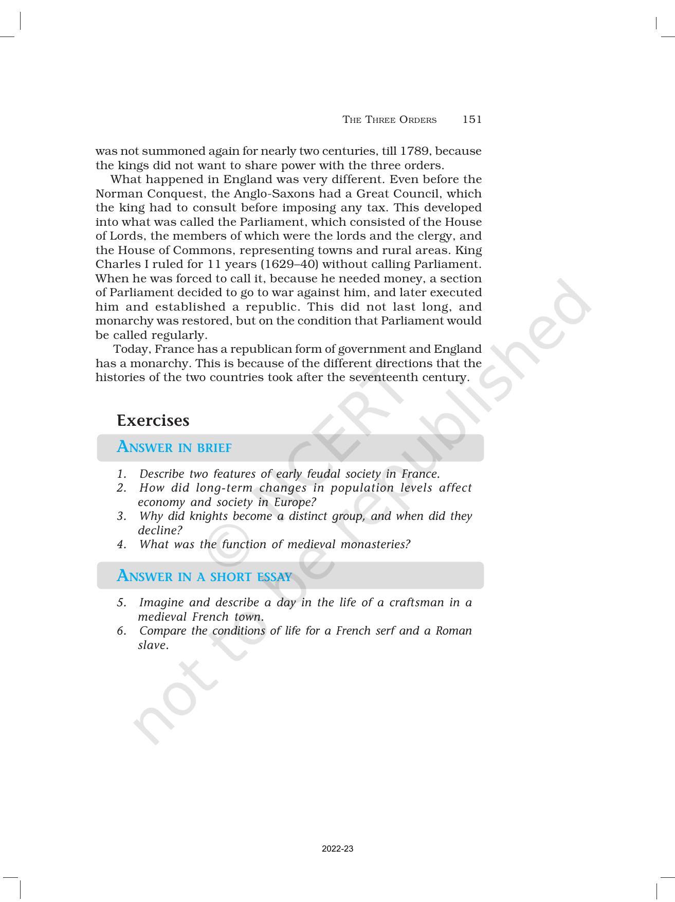 NCERT Book for Class 11 History Chapter 6 The Three Orders - Page 29