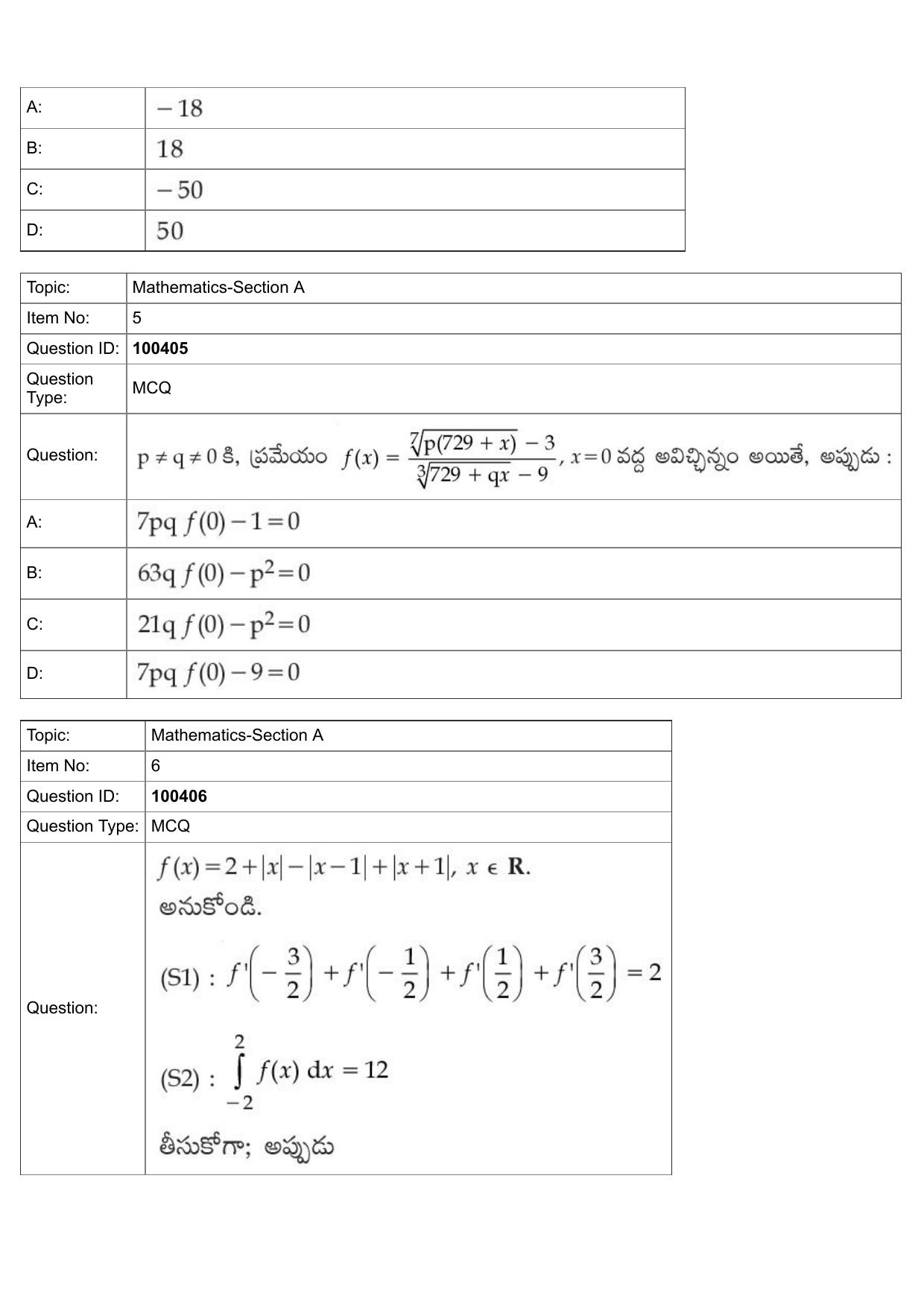 JEE Mains 2022: BTech Telugu (Shift 2) 27-07-2022 Question Paper - Page 3