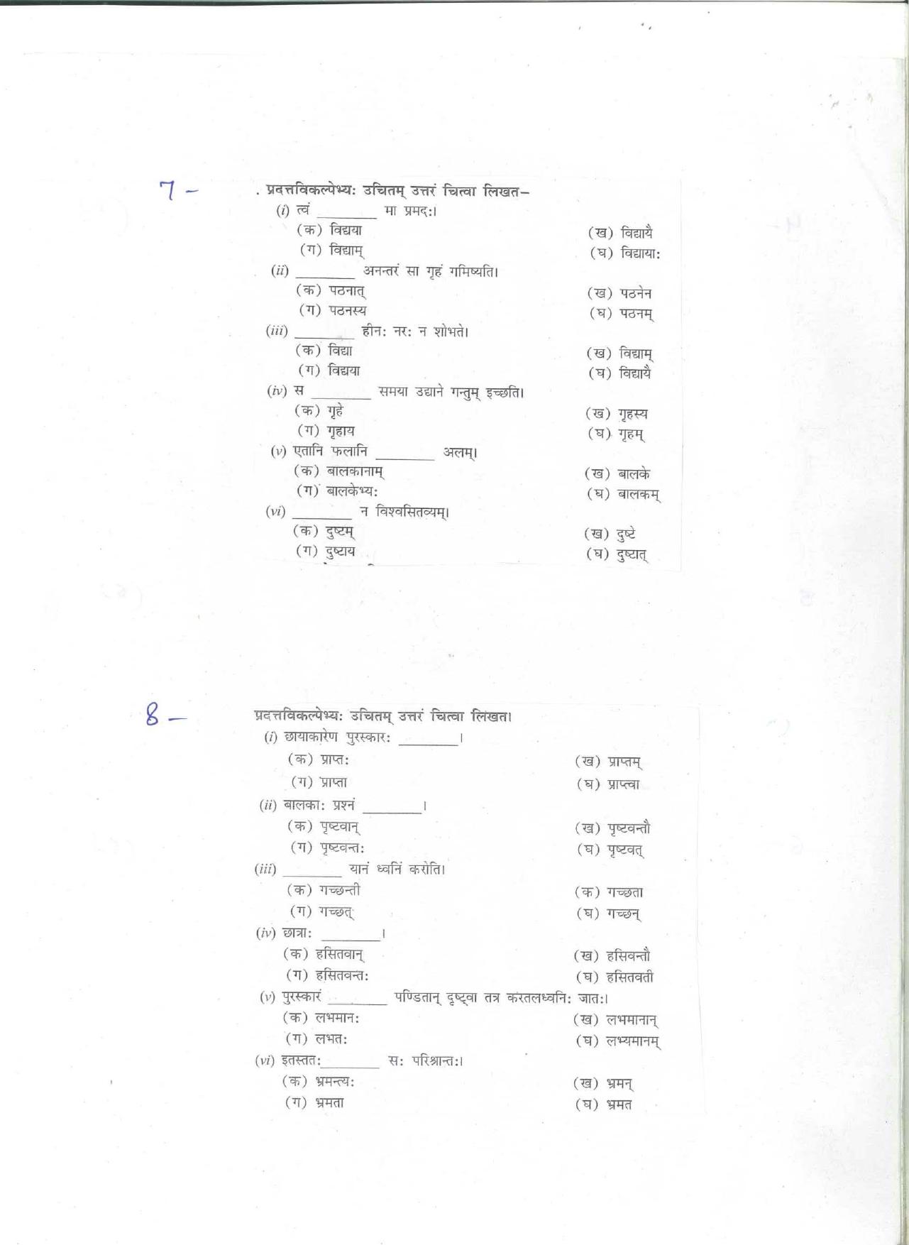 CBSE Worksheets for Class 9 Sanskrit Assignment 4 - Page 4