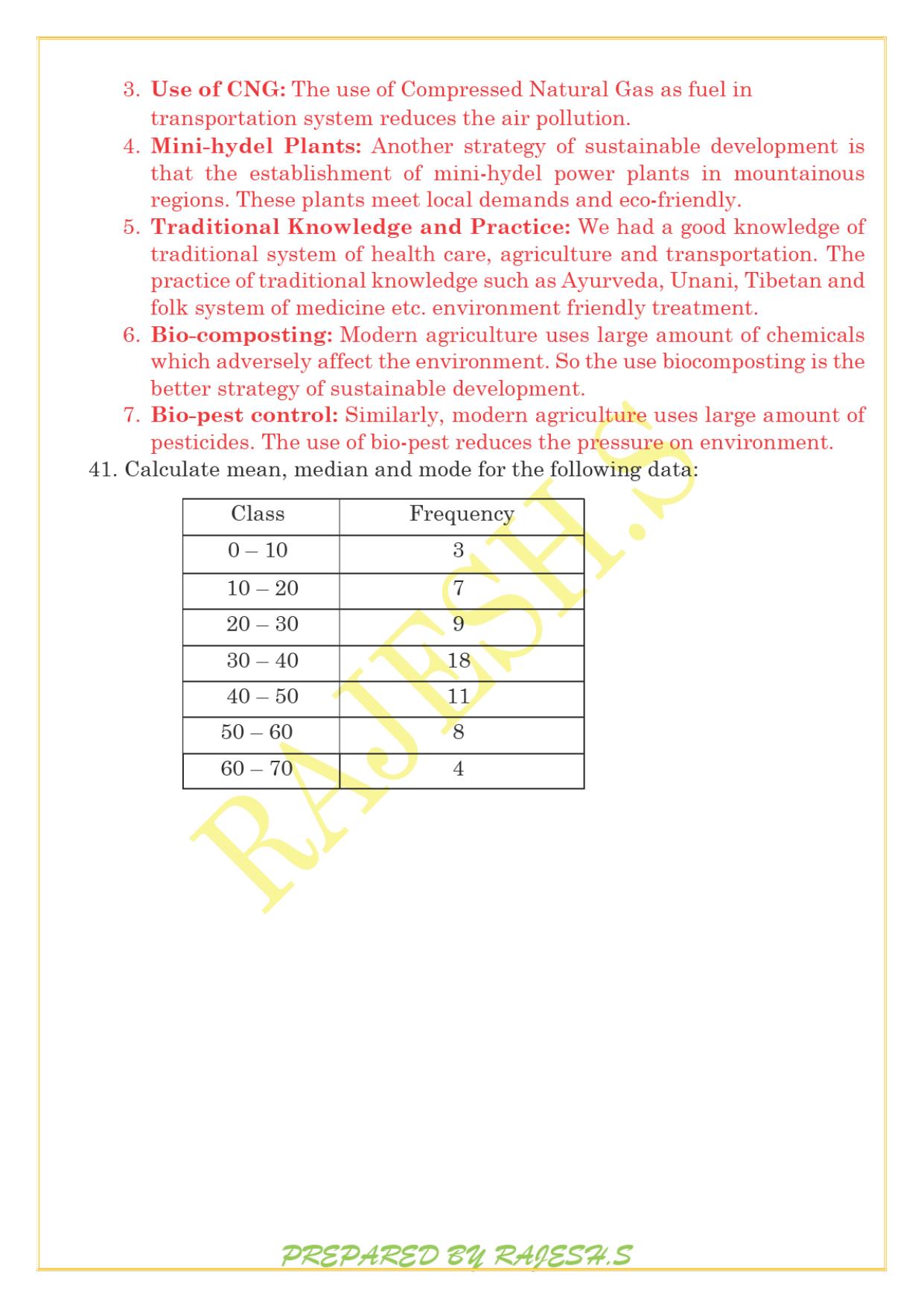 Kerala Plus One 2021 Economics Answer Key (Model) - Page 15