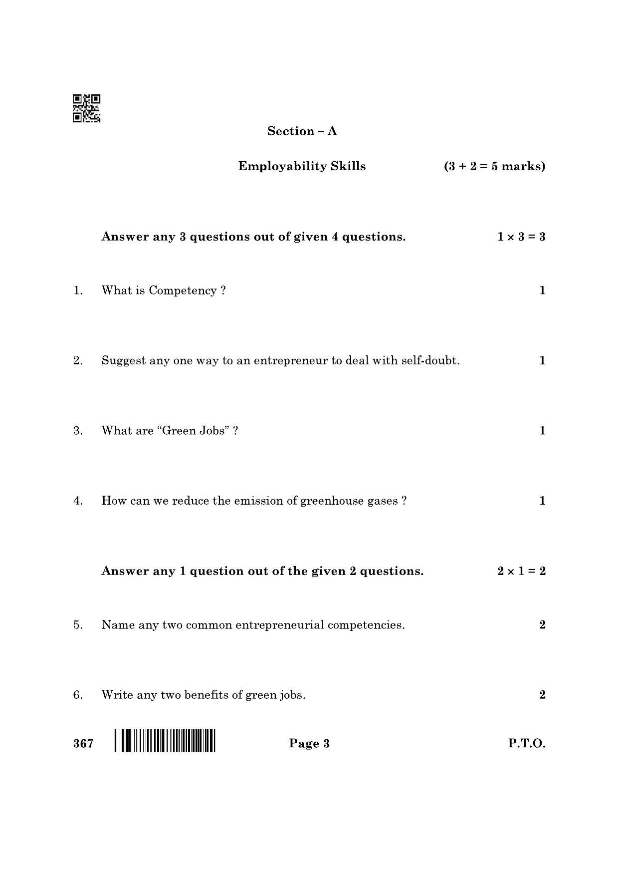 CBSE Class 12 367_Artificial Intelligence 2022 Question Paper - Page 3