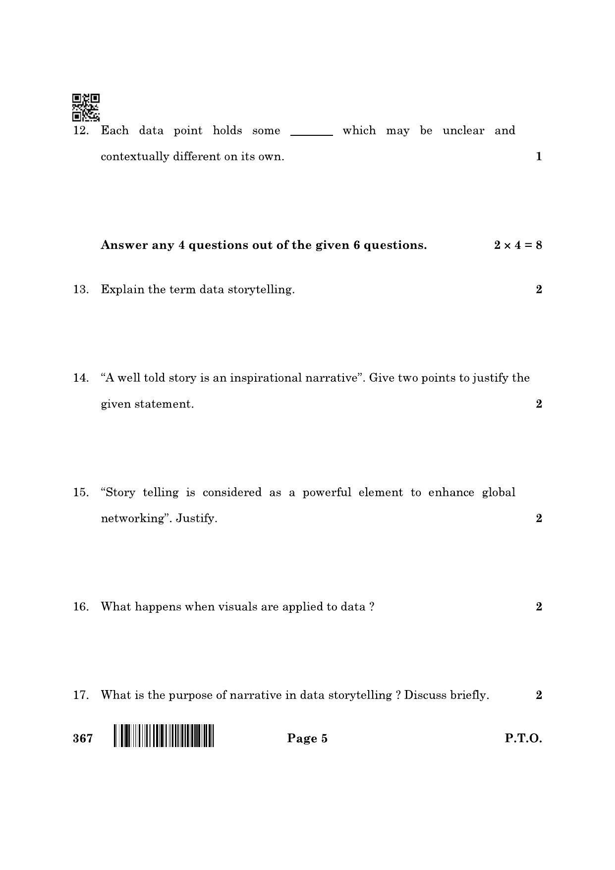 CBSE Class 12 367_Artificial Intelligence 2022 Question Paper - Page 5