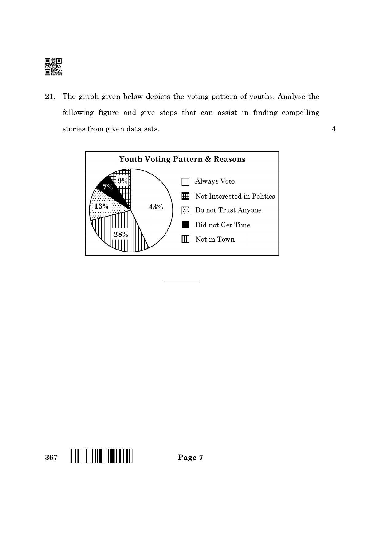 CBSE Class 12 367_Artificial Intelligence 2022 Question Paper - Page 7