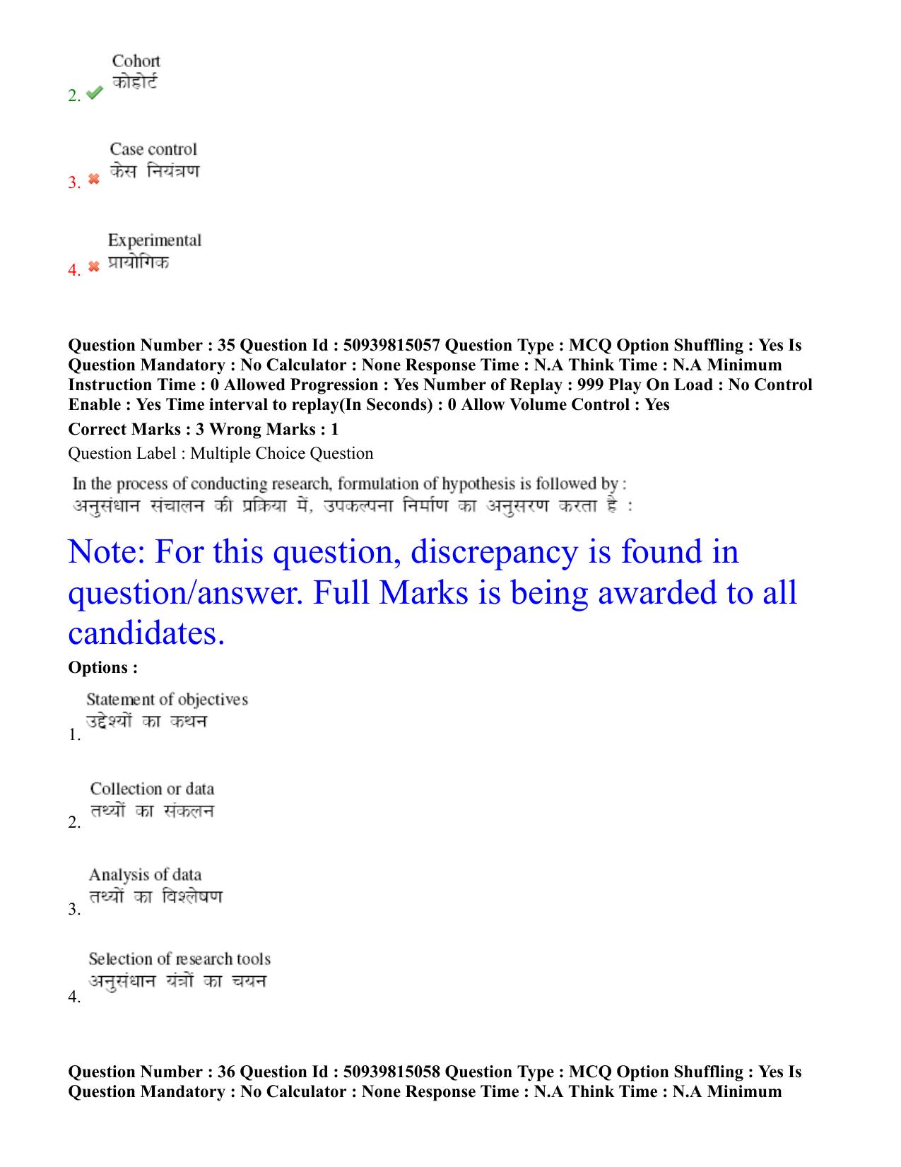 BHU RET Shukla Yajurveda 2020 Question Paper - Page 23