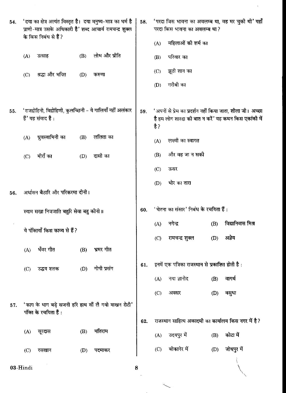 URATPG Hindi Sample Question Paper 2018 - Page 7