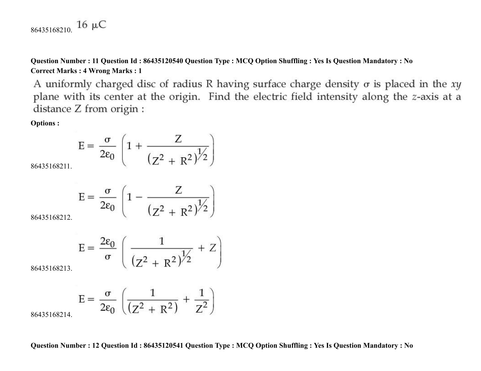 JEE Mains 2021: BTech (Shift 1) 27-08-2021 Question Paper - Page 10