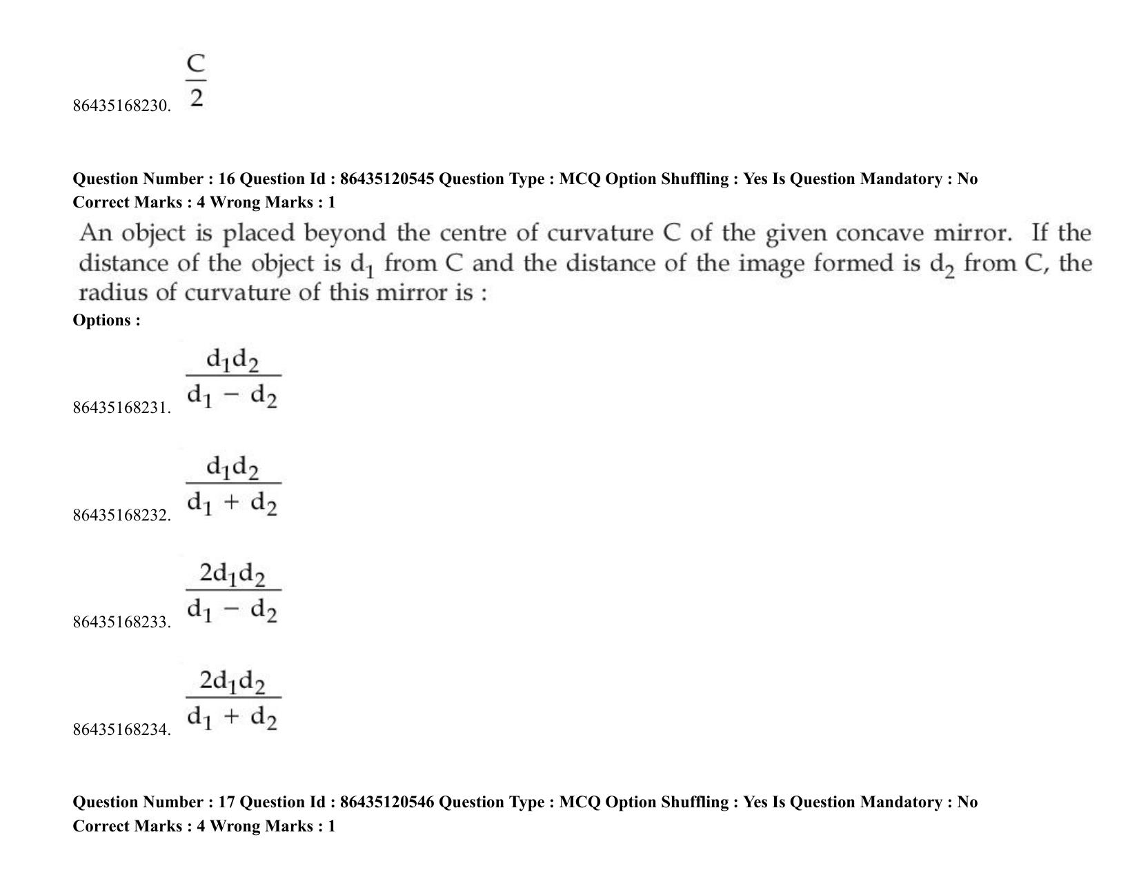 JEE Mains 2021: BTech (Shift 1) 27-08-2021 Question Paper - Page 15