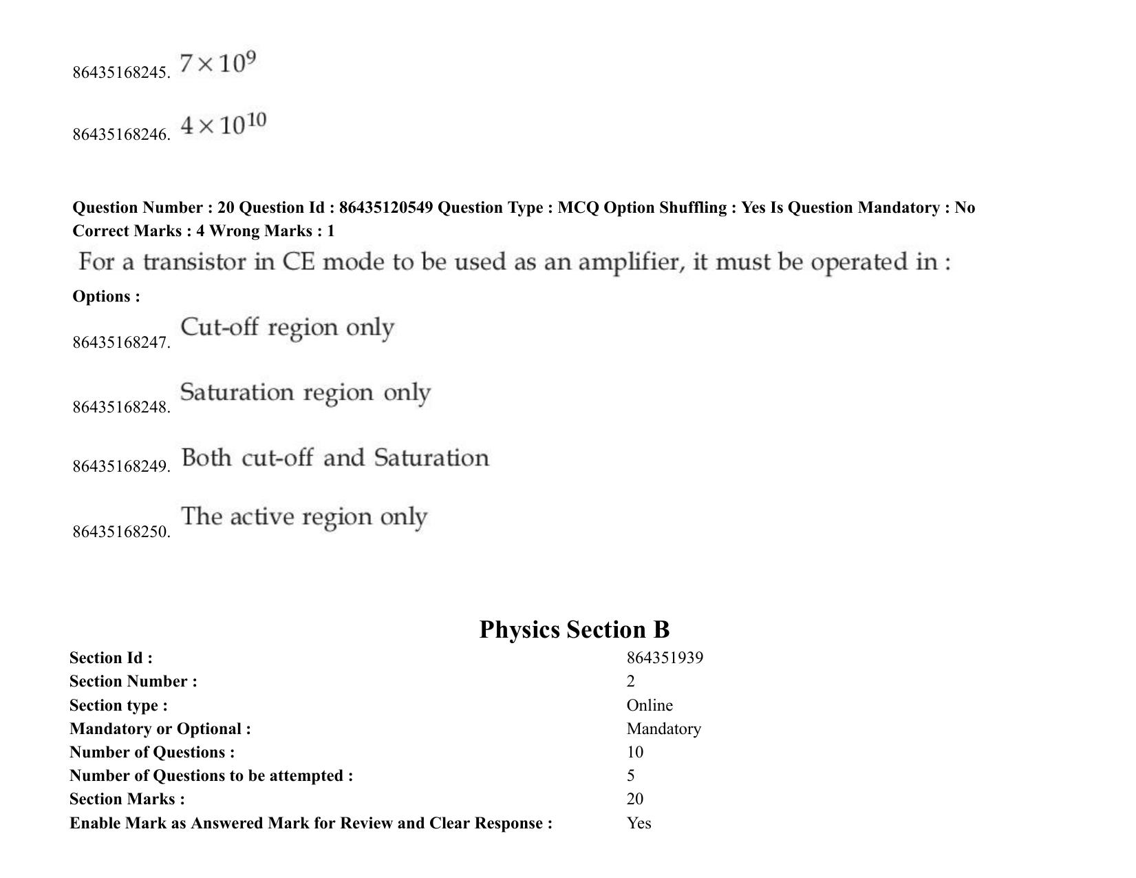 JEE Mains 2021: BTech (Shift 1) 27-08-2021 Question Paper - Page 18