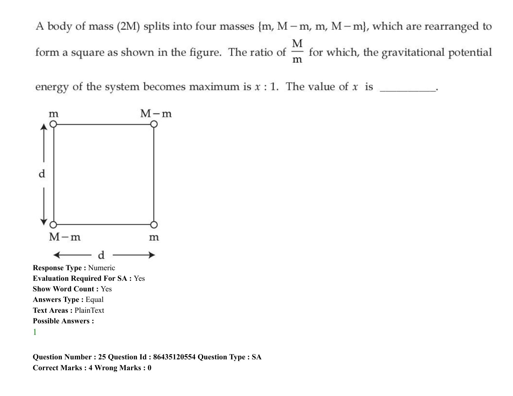 JEE Mains 2021: BTech (Shift 1) 27-08-2021 Question Paper - Page 21