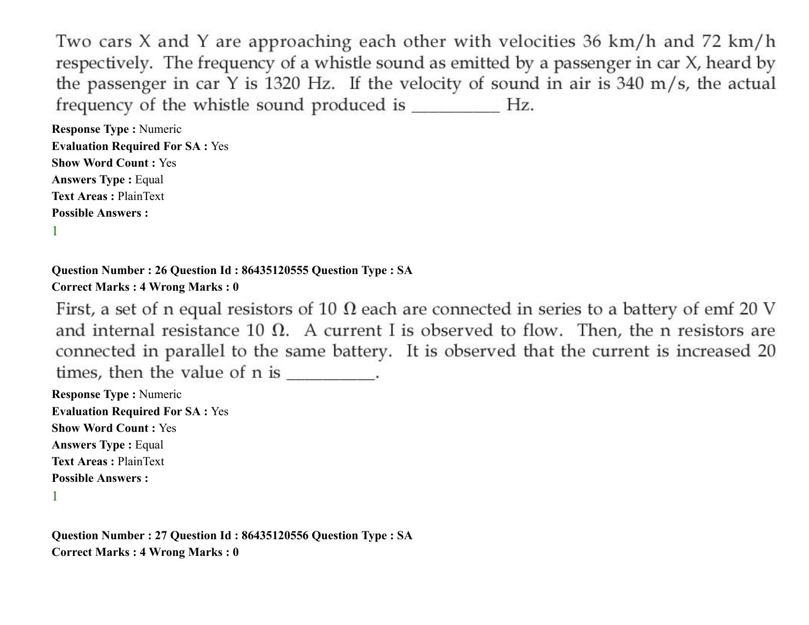 JEE Mains 2021: BTech (Shift 1) 27-08-2021 Question Paper - Page 22