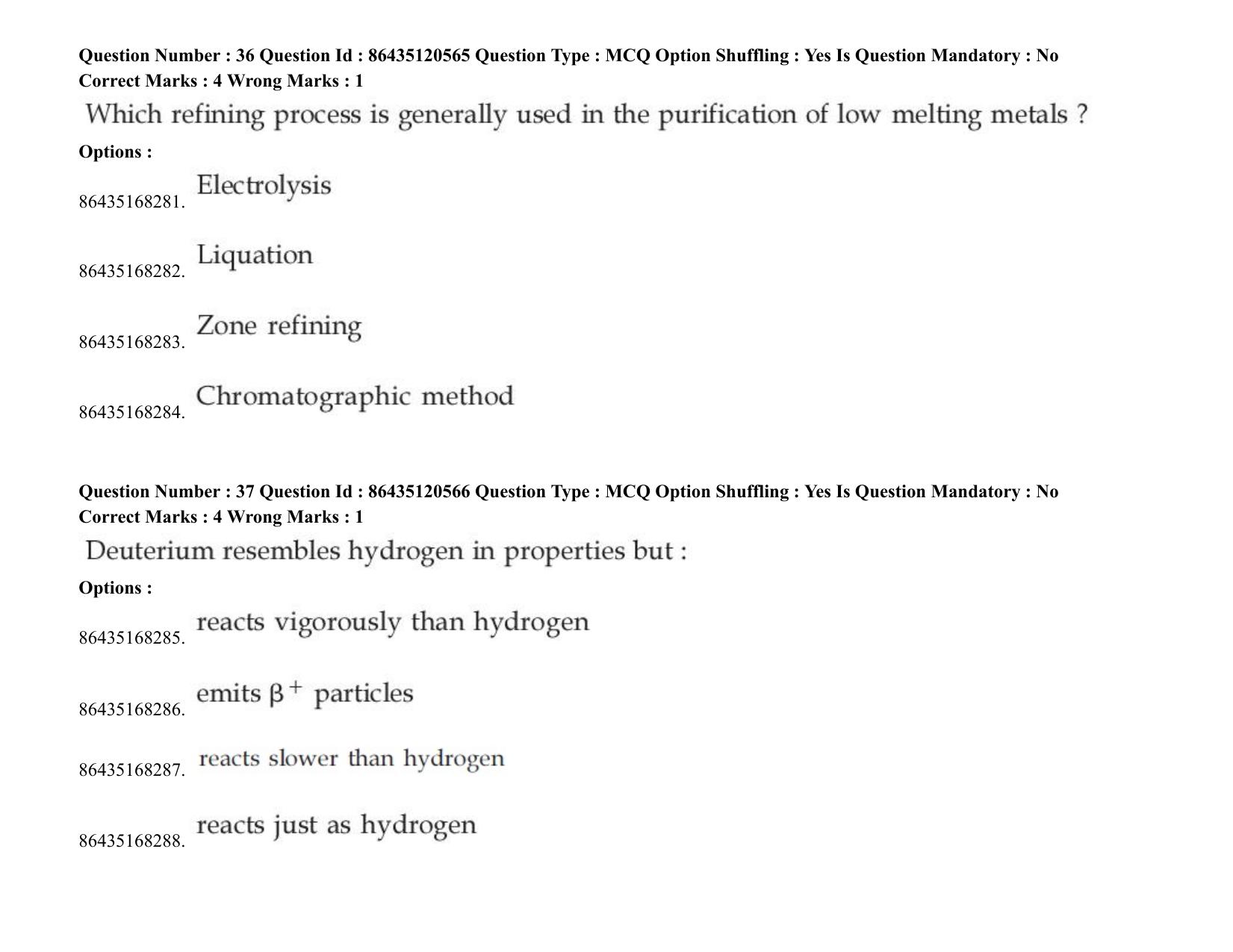 JEE Mains 2021: BTech (Shift 1) 27-08-2021 Question Paper - Page 29