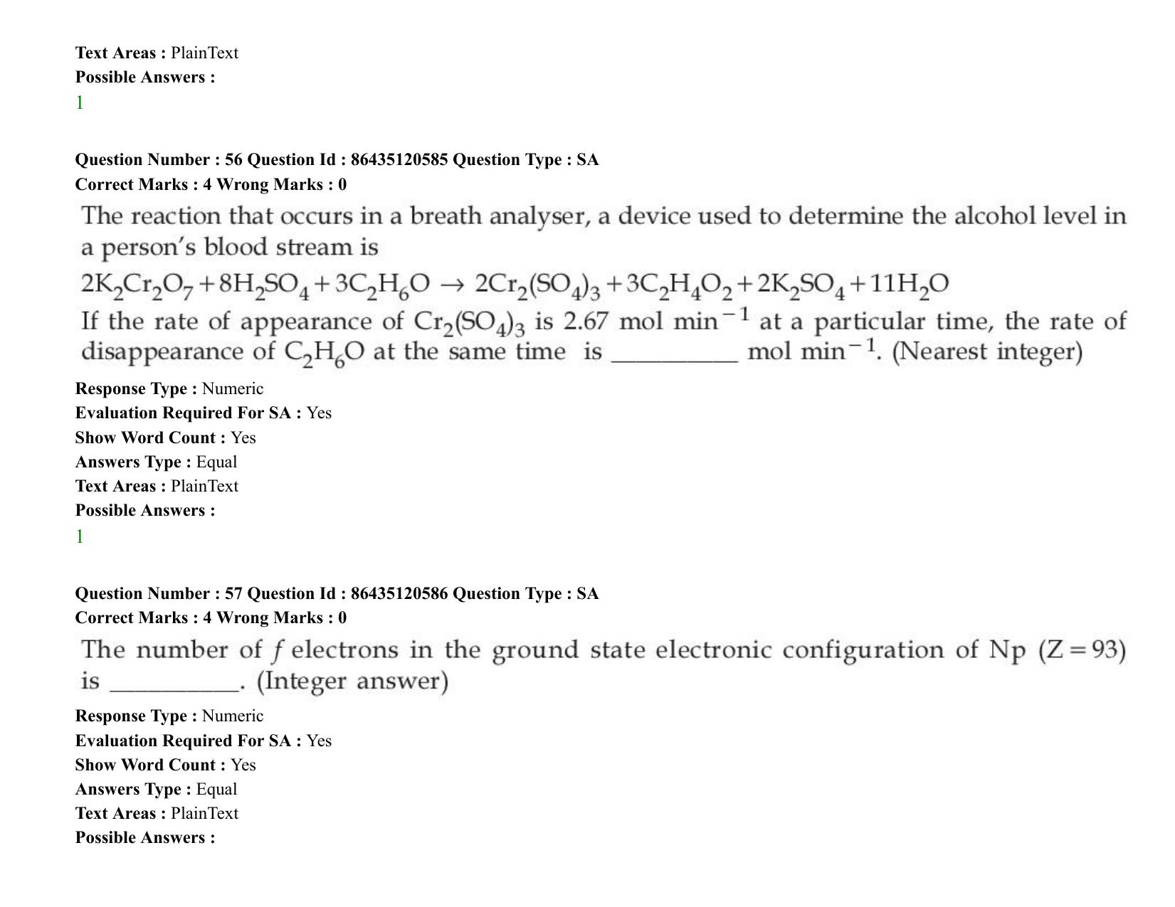 JEE Mains 2021: BTech (Shift 1) 27-08-2021 Question Paper - Page 44