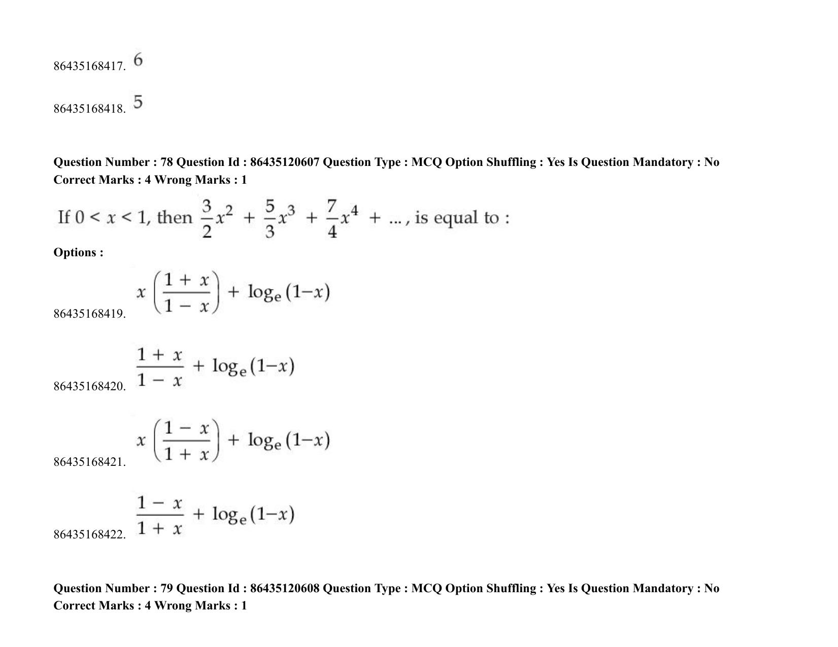 JEE Mains 2021: BTech (Shift 1) 27-08-2021 Question Paper - Page 58