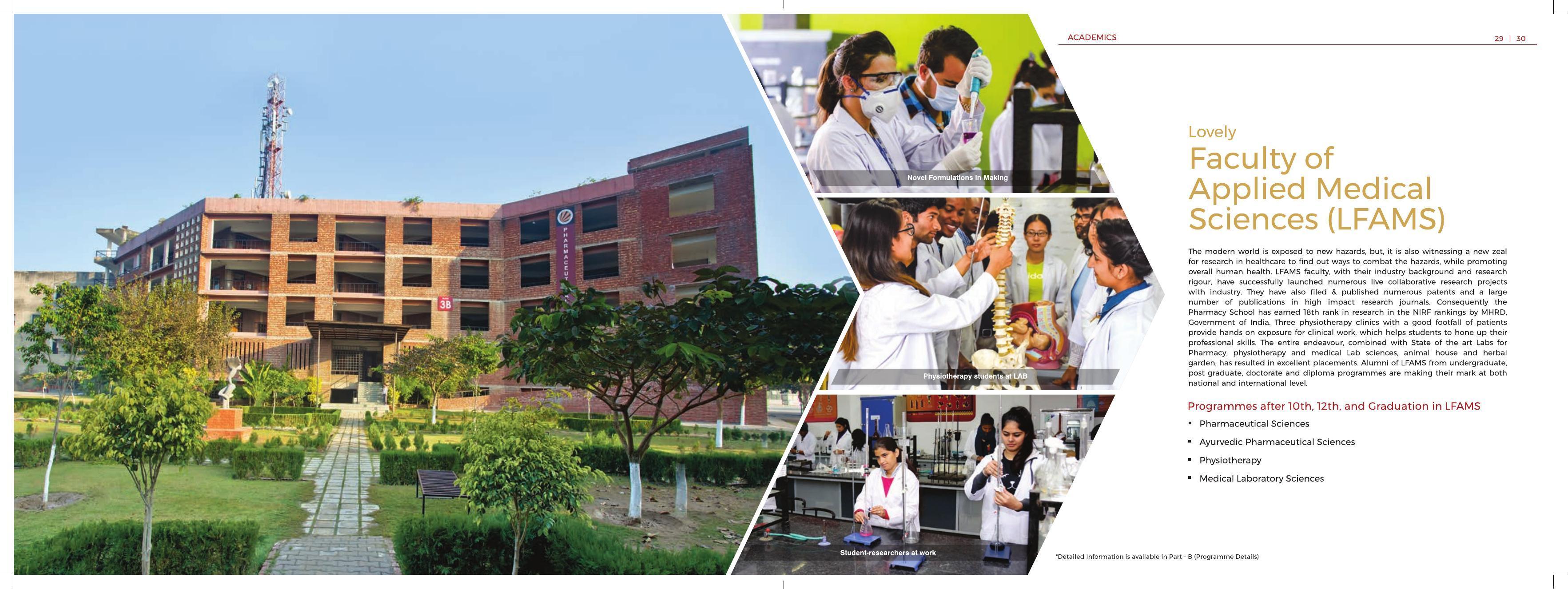 Lovely Professional University, Jalandhar Information Brochure - Page 21