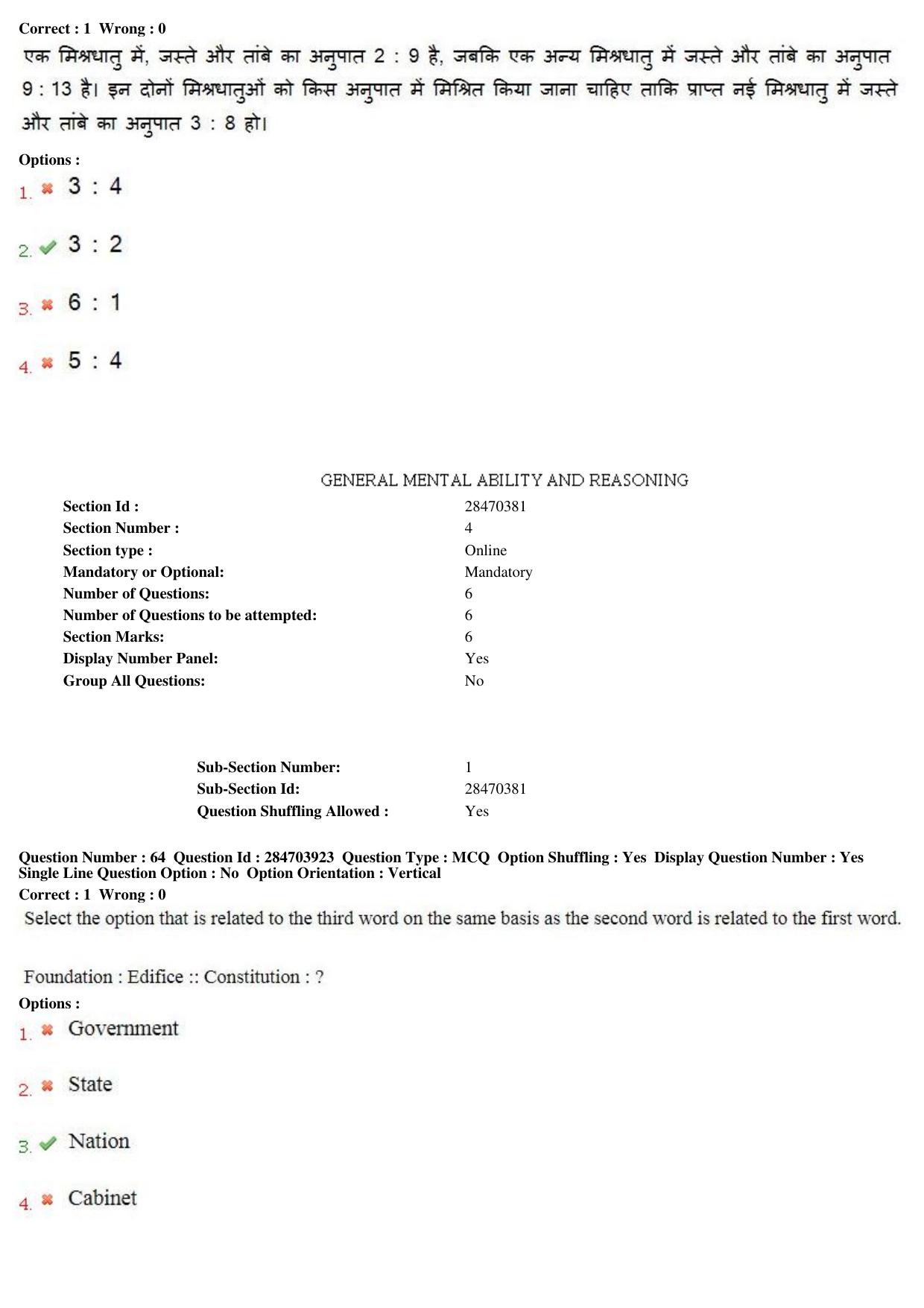 MP CPCT 22nd April 2018 English Question Paper Shift 2 - Page 46