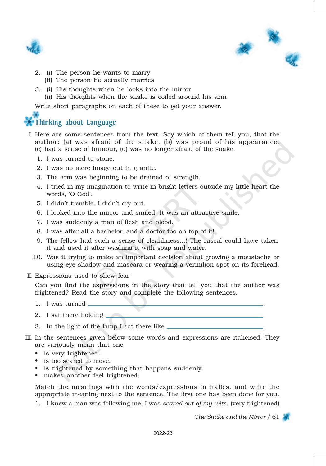 NCERT Book for Class 9 English Chapter 5 The Snake and the Mirror - Page 6