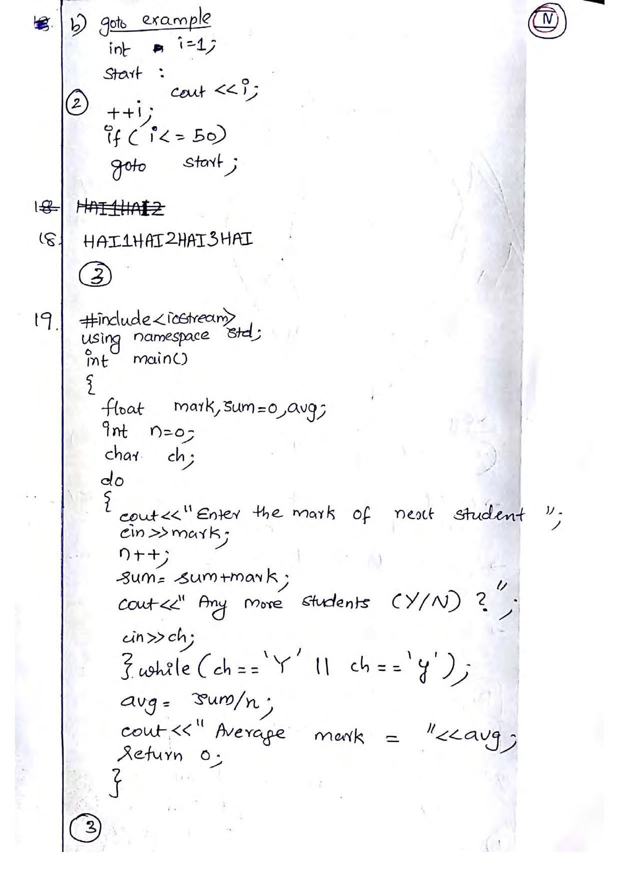 Kerala Plus Two 2019 Computer Application (Commerce) Model Answer Key - Page 4