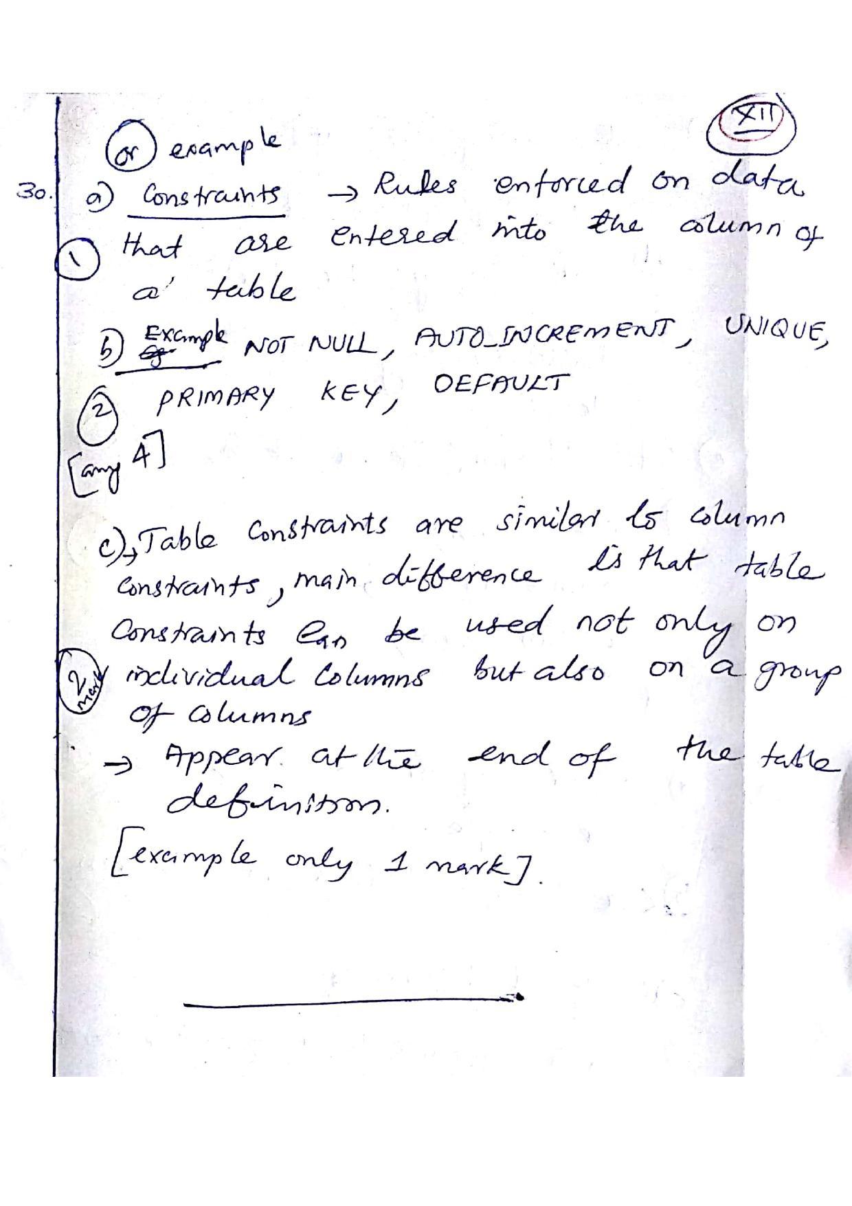 Kerala Plus Two 2019 Computer Application (Commerce) Model Answer Key - Page 12