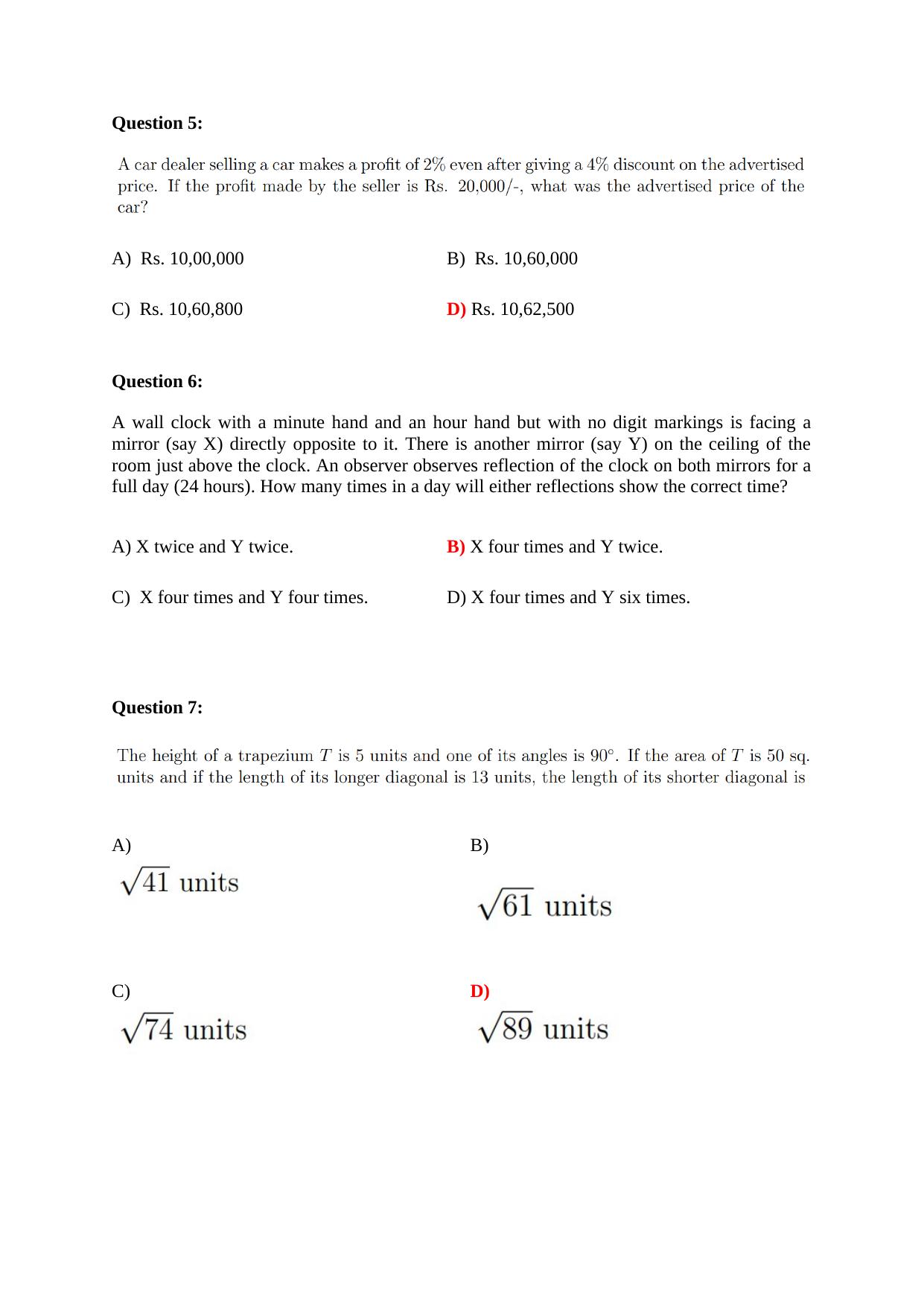 TIFR GS 2024 Science Education Question Paper - Page 4