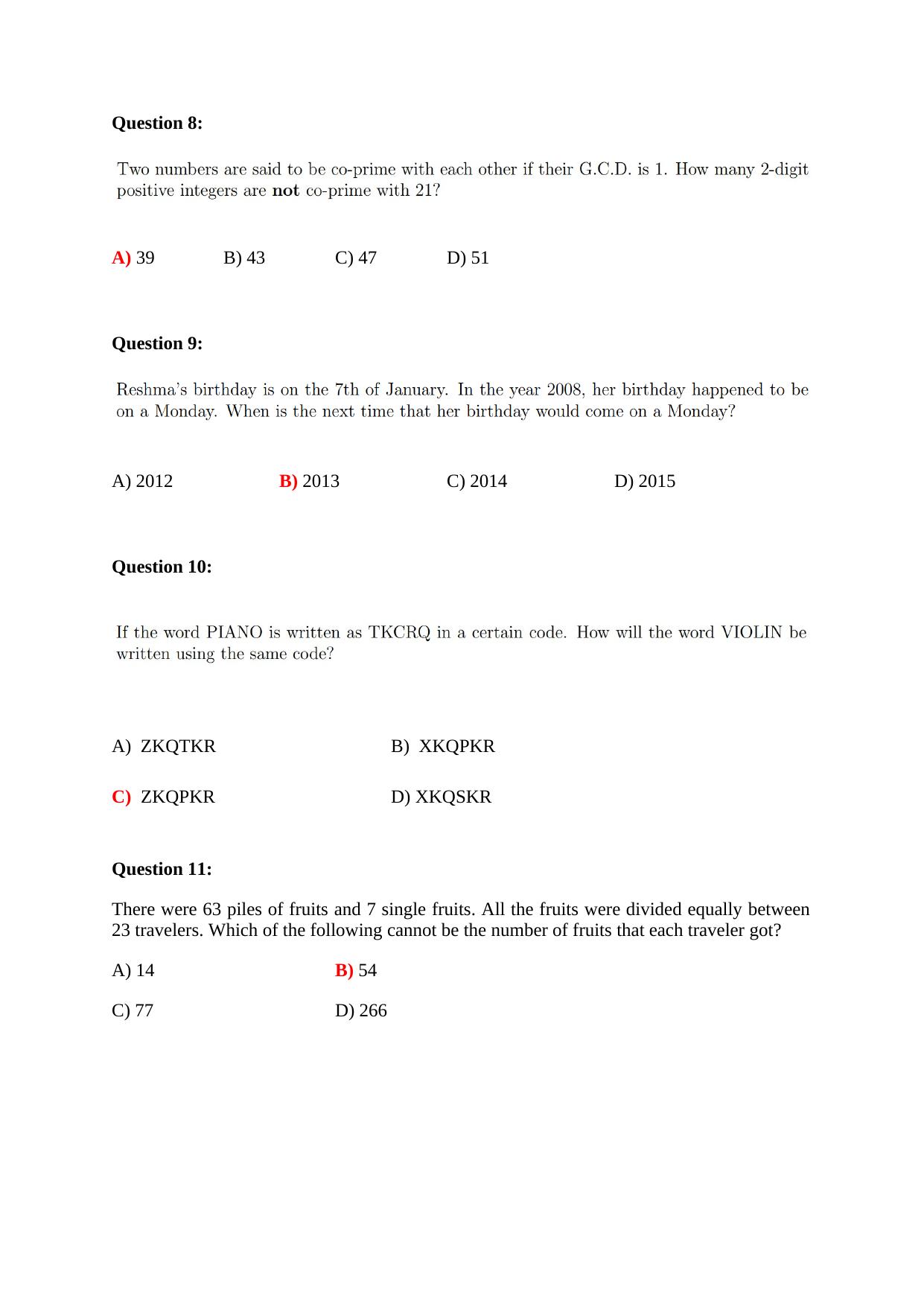 TIFR GS 2024 Science Education Question Paper - Page 5